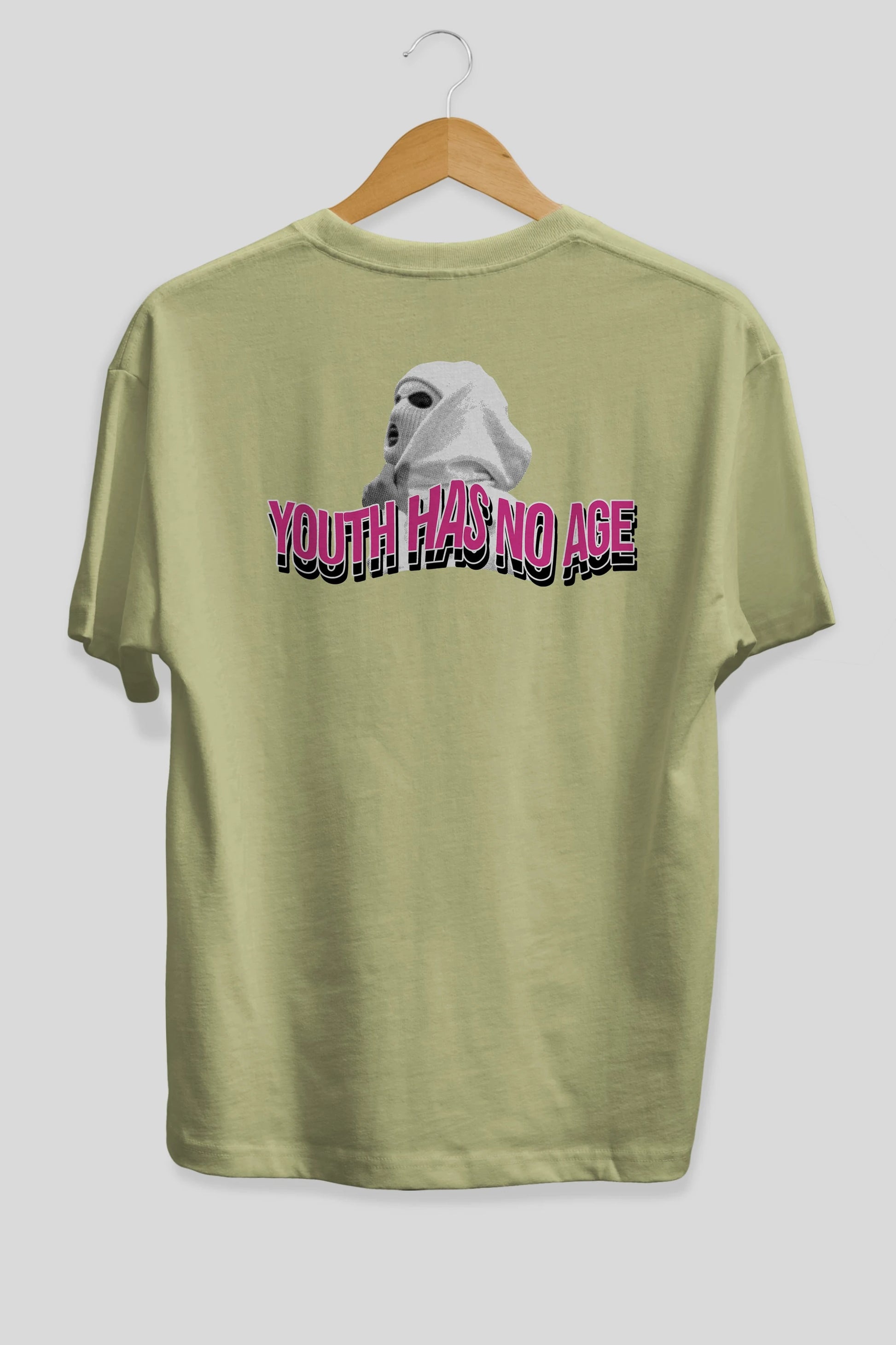 Youth Has No Age Arka Baskılı Oversize t-shirt Erkek Kadın Unisex