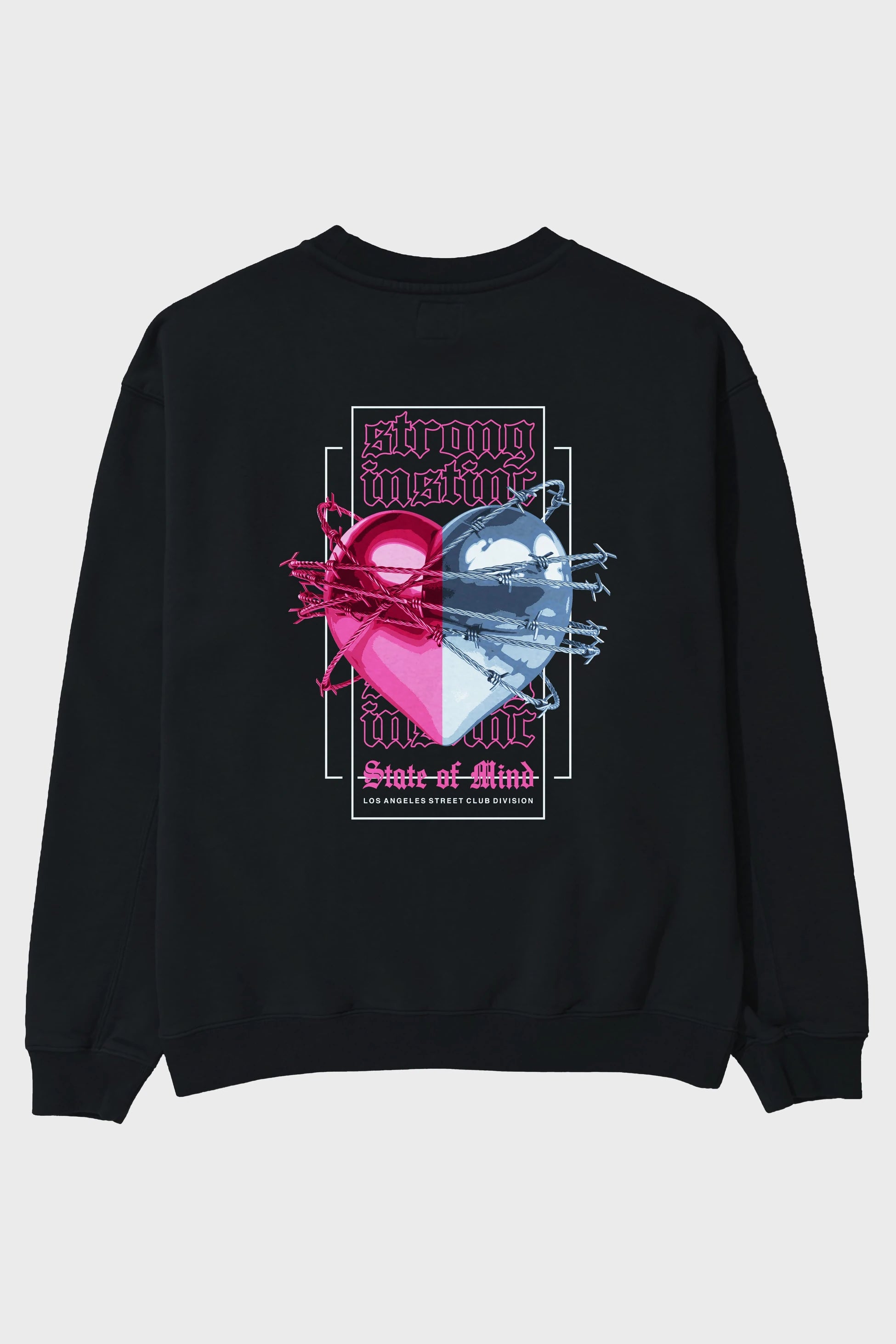 State of Mind Arka Baskılı Oversize Sweatshirt Erkek Kadın Unisex