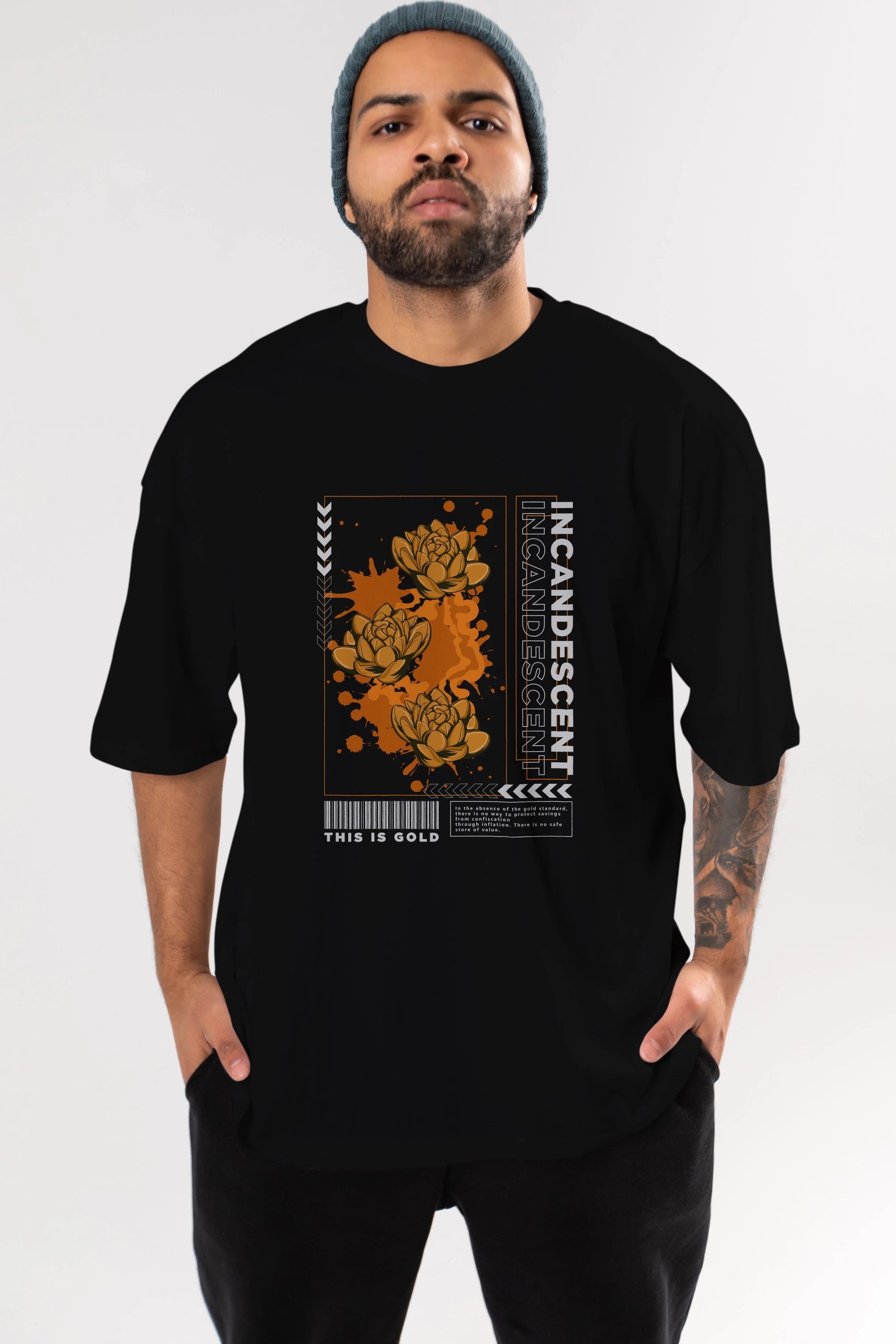 Incandescent Ön Baskılı Oversize t-shirt Erkek Kadın Unisex