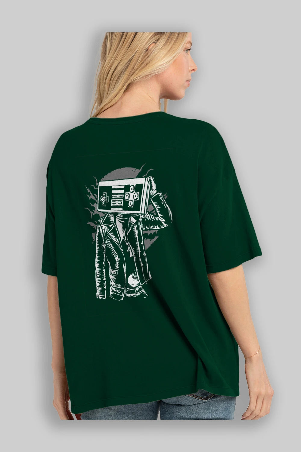 Street Gamers Arka Baskılı Oversize t-shirt Erkek Kadın Unisex %100 Pamuk