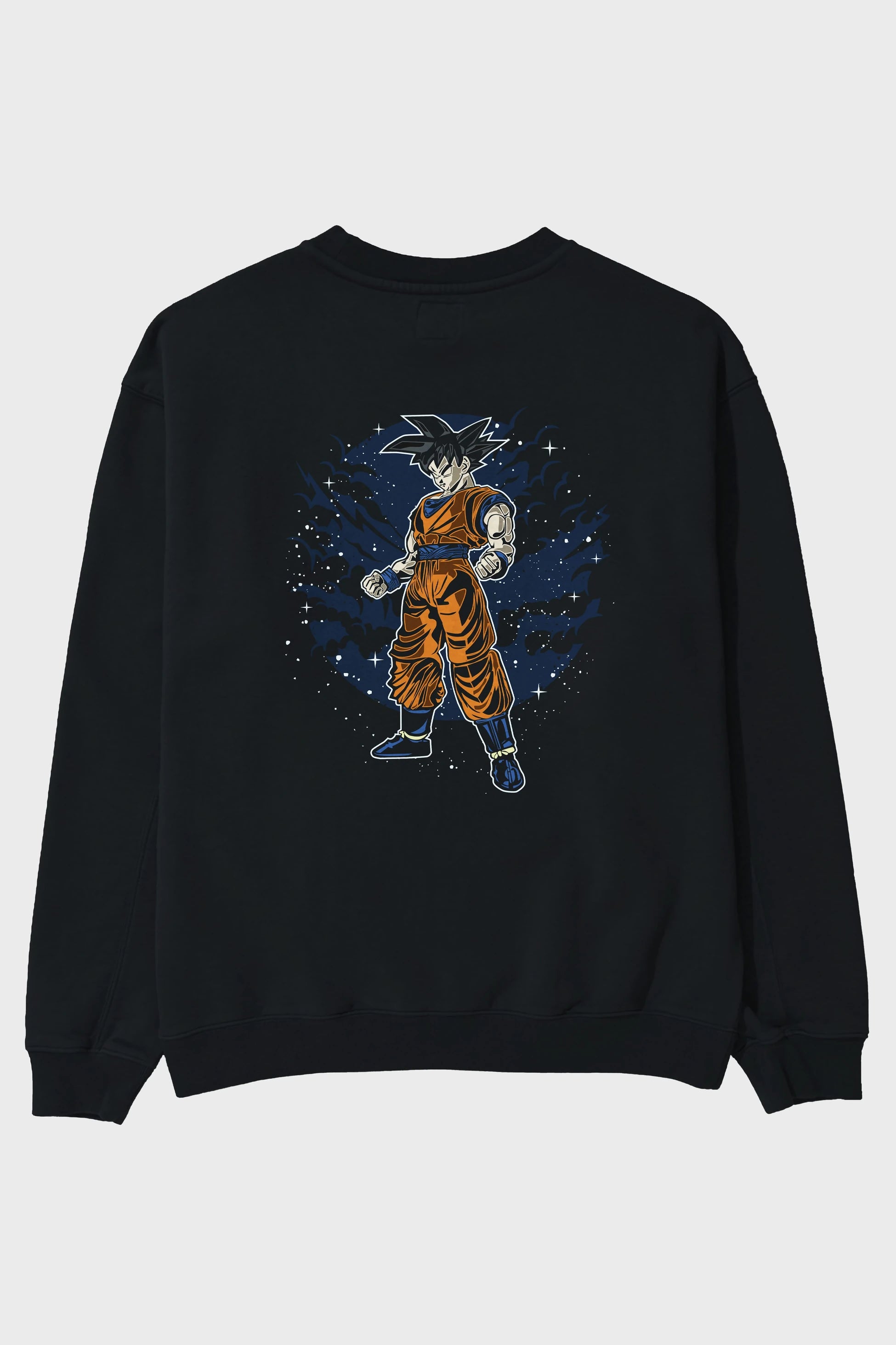GOKU Arka Baskılı Oversize Sweatshirt Erkek Kadın Unisex
