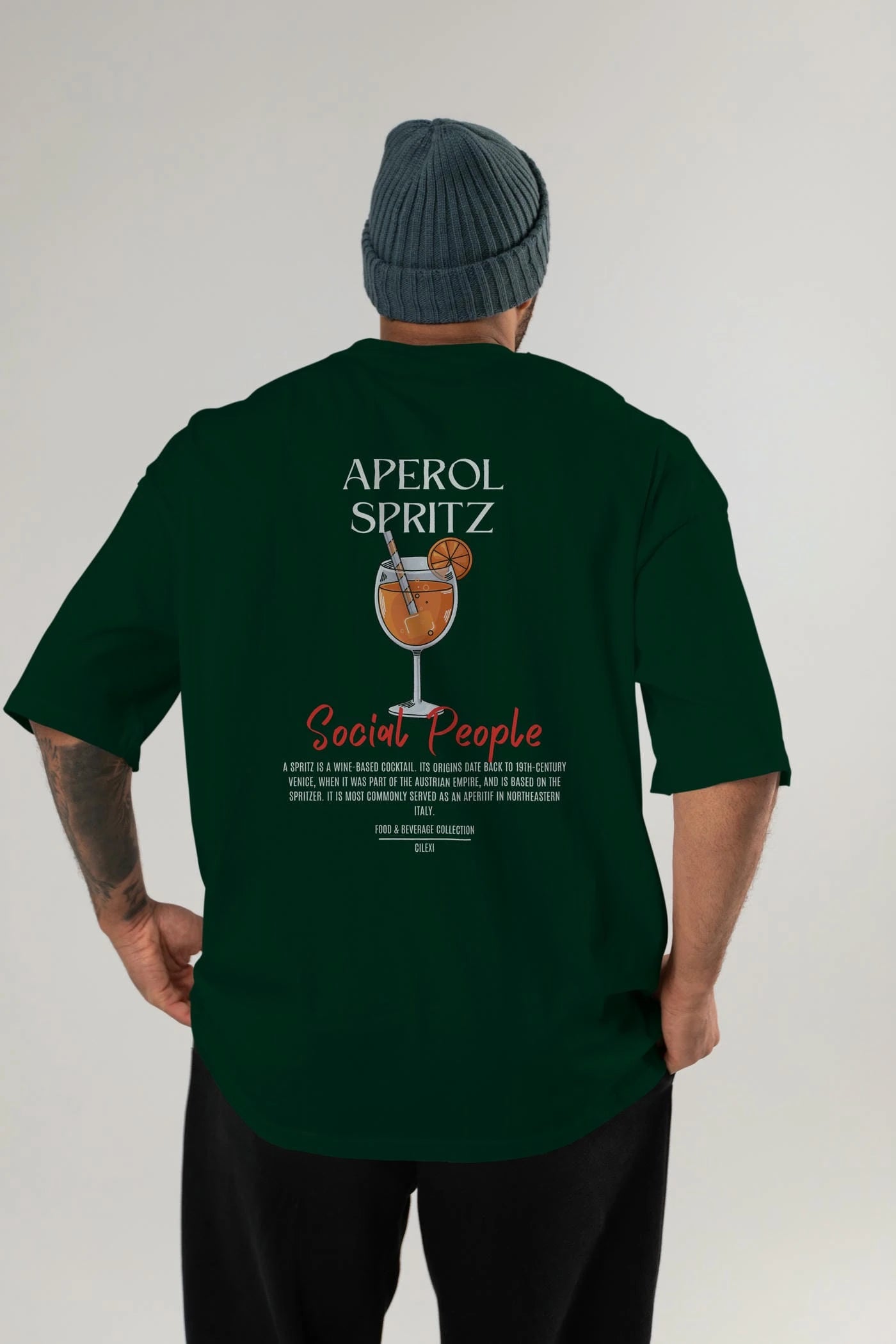 Aperol Sprıtz Kokteyl Serisi Baskılı Oversize t-shirt Erkek Kadın Unisex %100 Pamuk Bisiklet Yaka tişort
