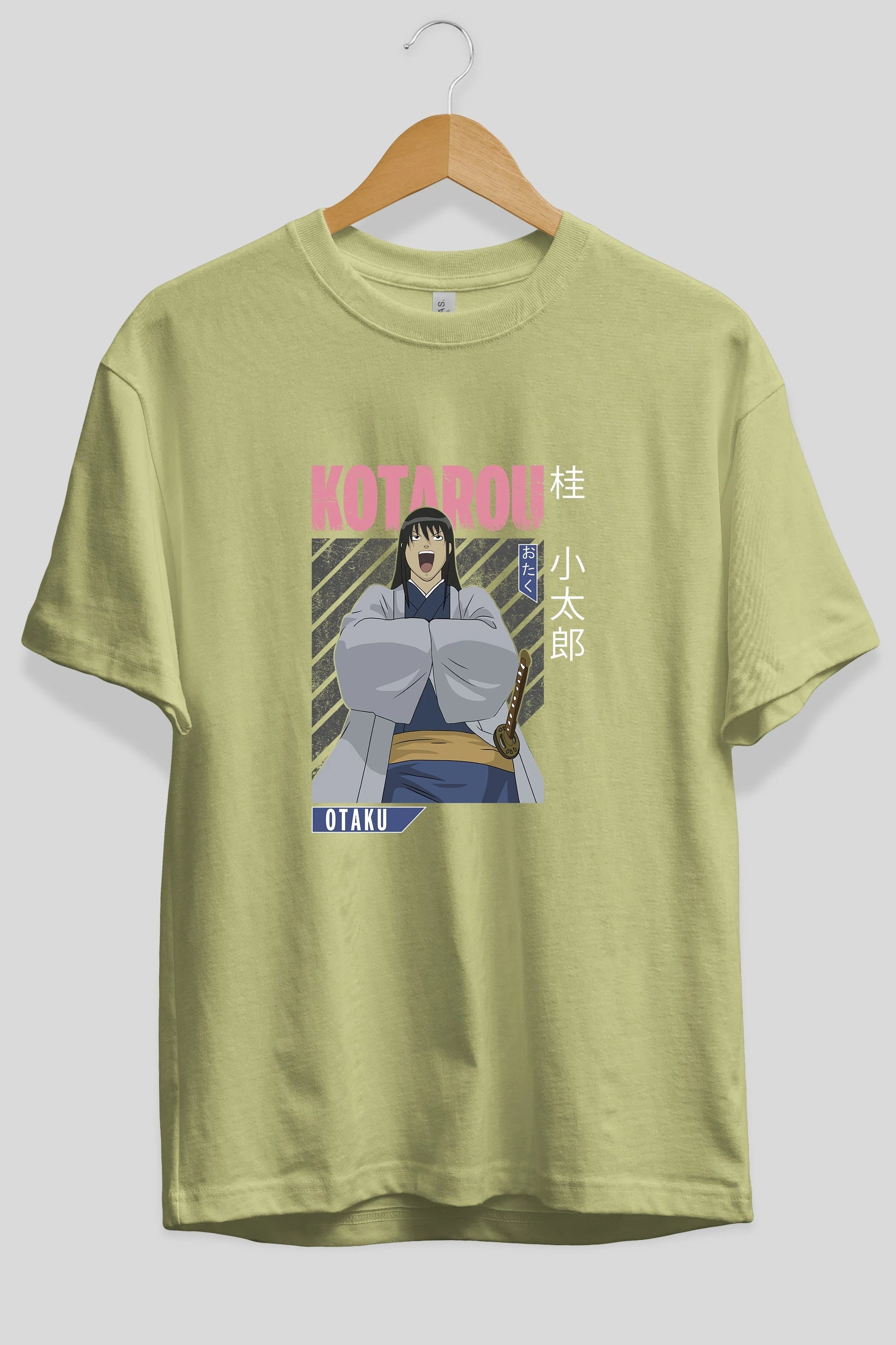 Kotarou Katsura GINTAMA 1 Anime Ön Baskılı Oversize t-shirt %100 pamuk Erkek Kadın Unisex