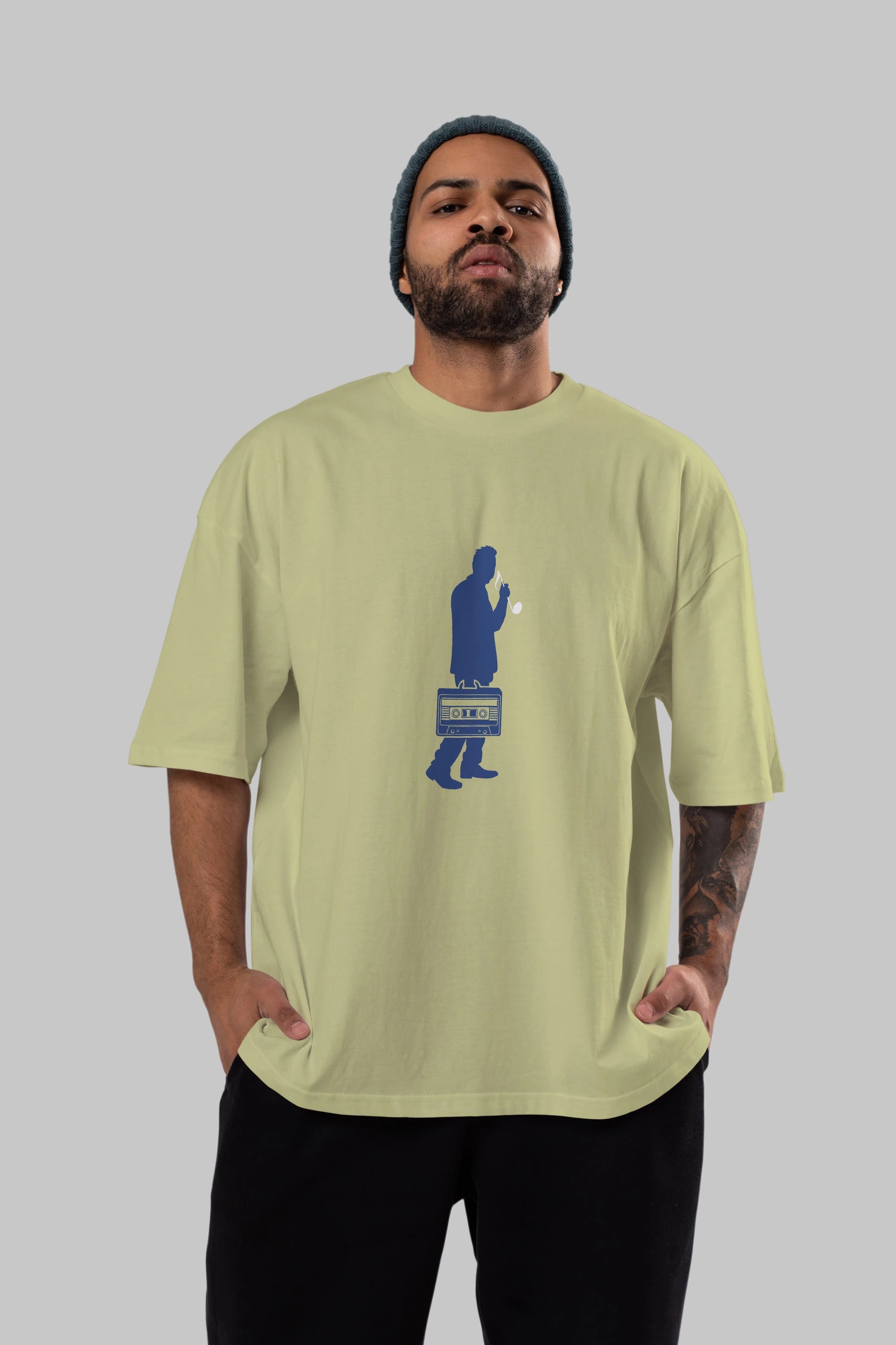 Sound Collector Ön Baskılı Oversize t-shirt %100 pamuk Erkek Kadın Unisex