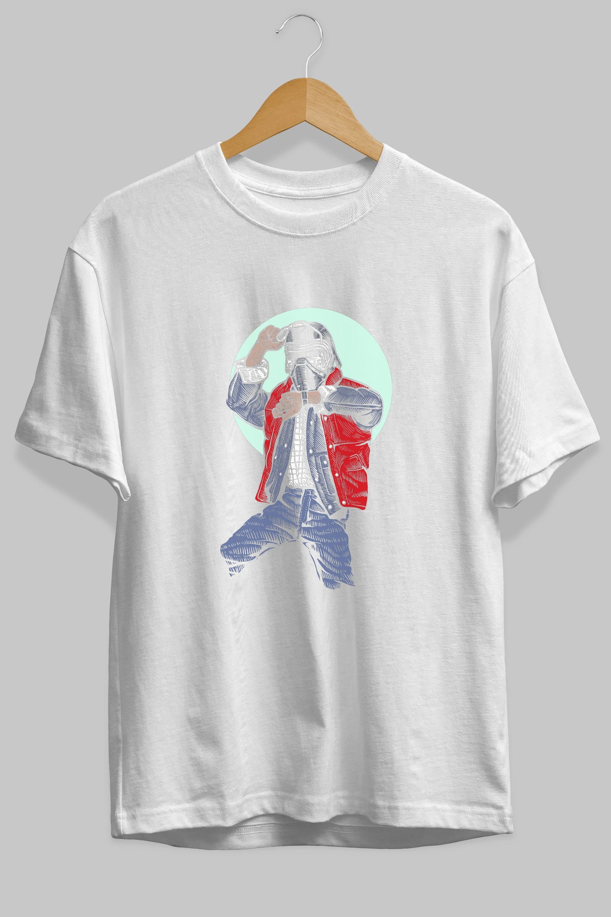 Kylo Mcfly Ön Baskılı Oversize t-shirt Erkek Kadın Unisex %100 Pamuk tişort