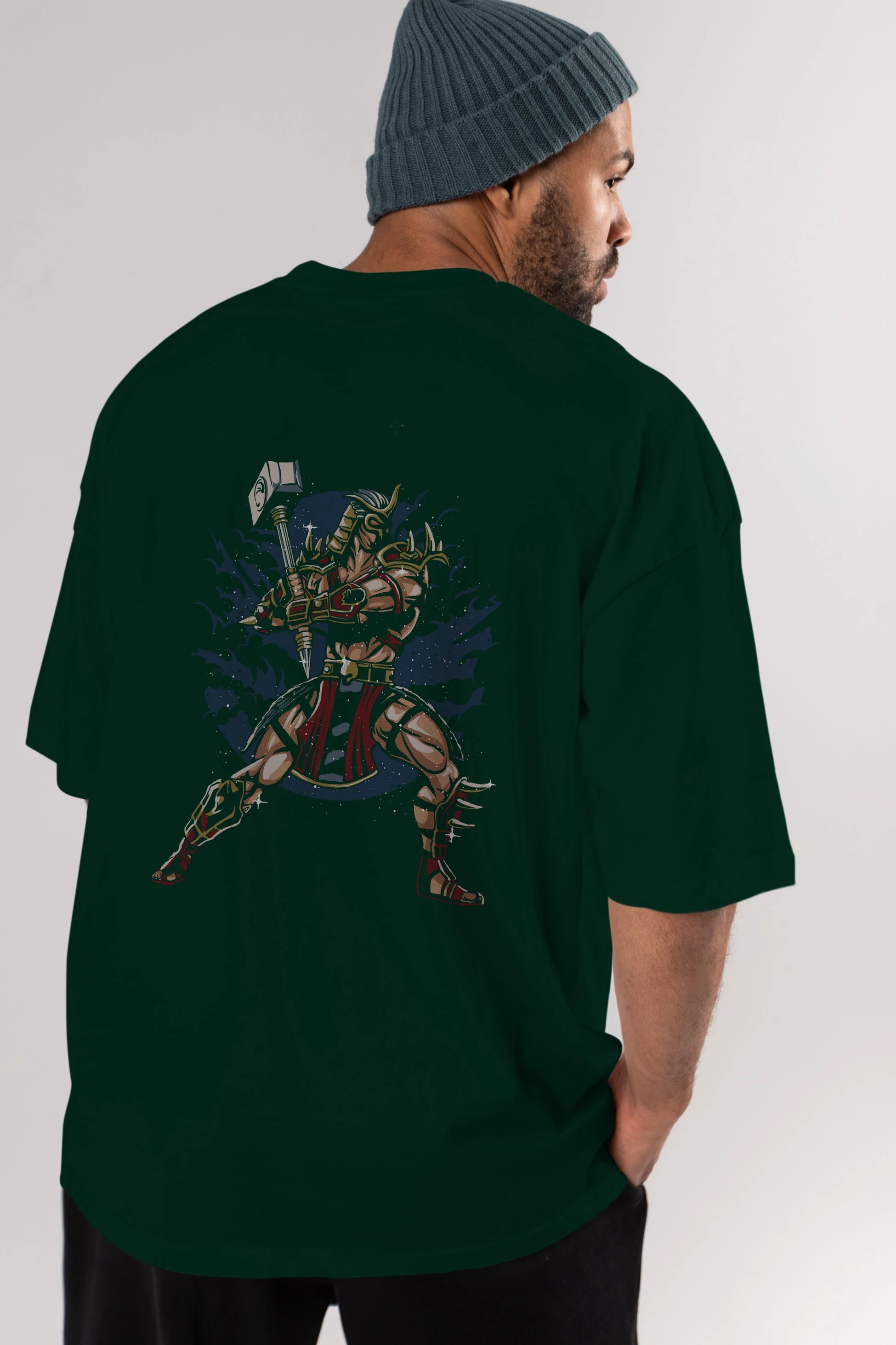 Emperor Arka Baskılı Oversize t-shirt Erkek Kadın Unisex %100 Pamuk
