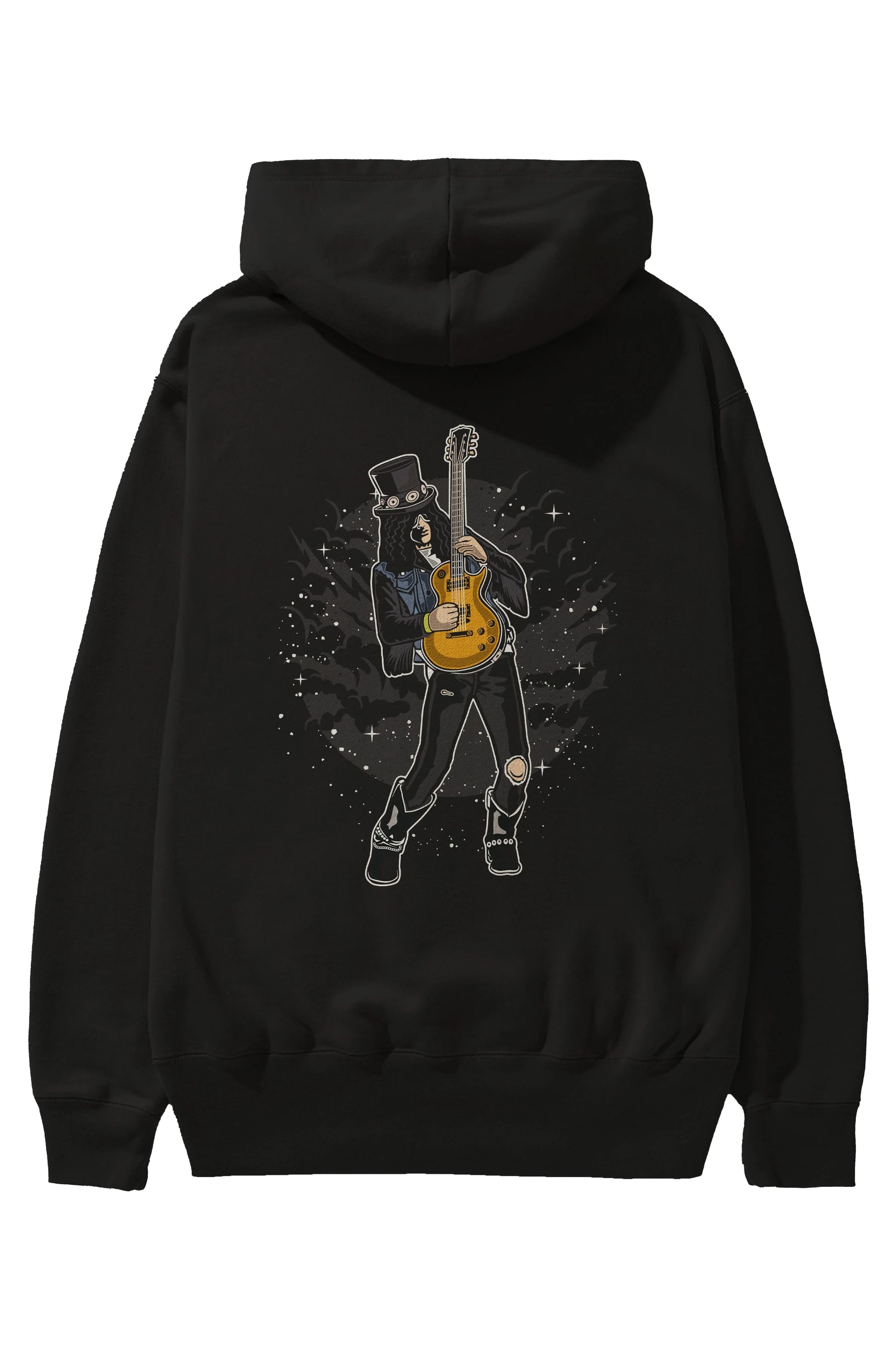 SLASH Arka Baskılı Hoodie Oversize Kapüşonlu Sweatshirt Erkek Kadın Unisex