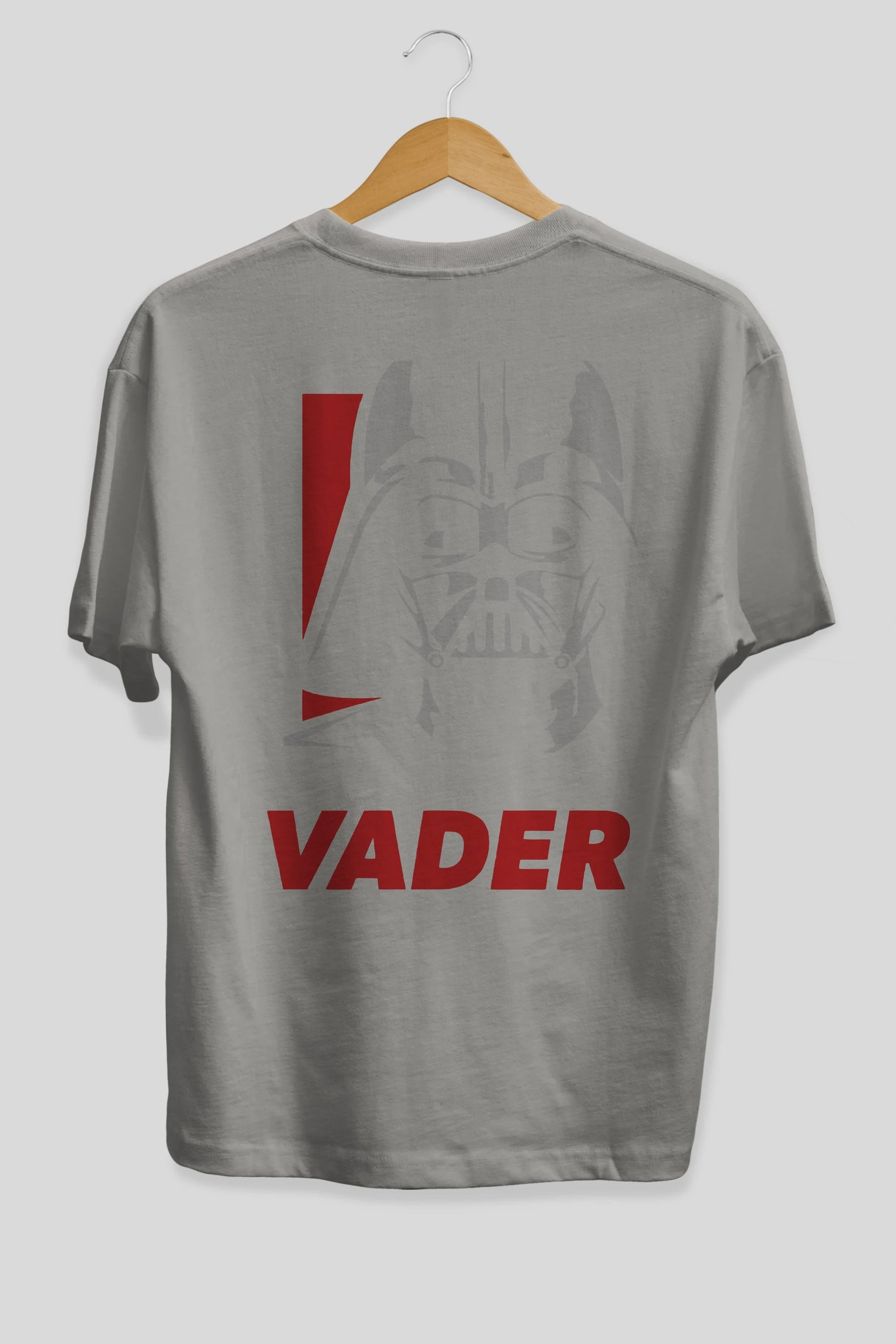 Darth Vader Arka Baskılı Oversize t-shirt Erkek Kadın Unisex %100 Pamuk Bisiklet Yaka tişort