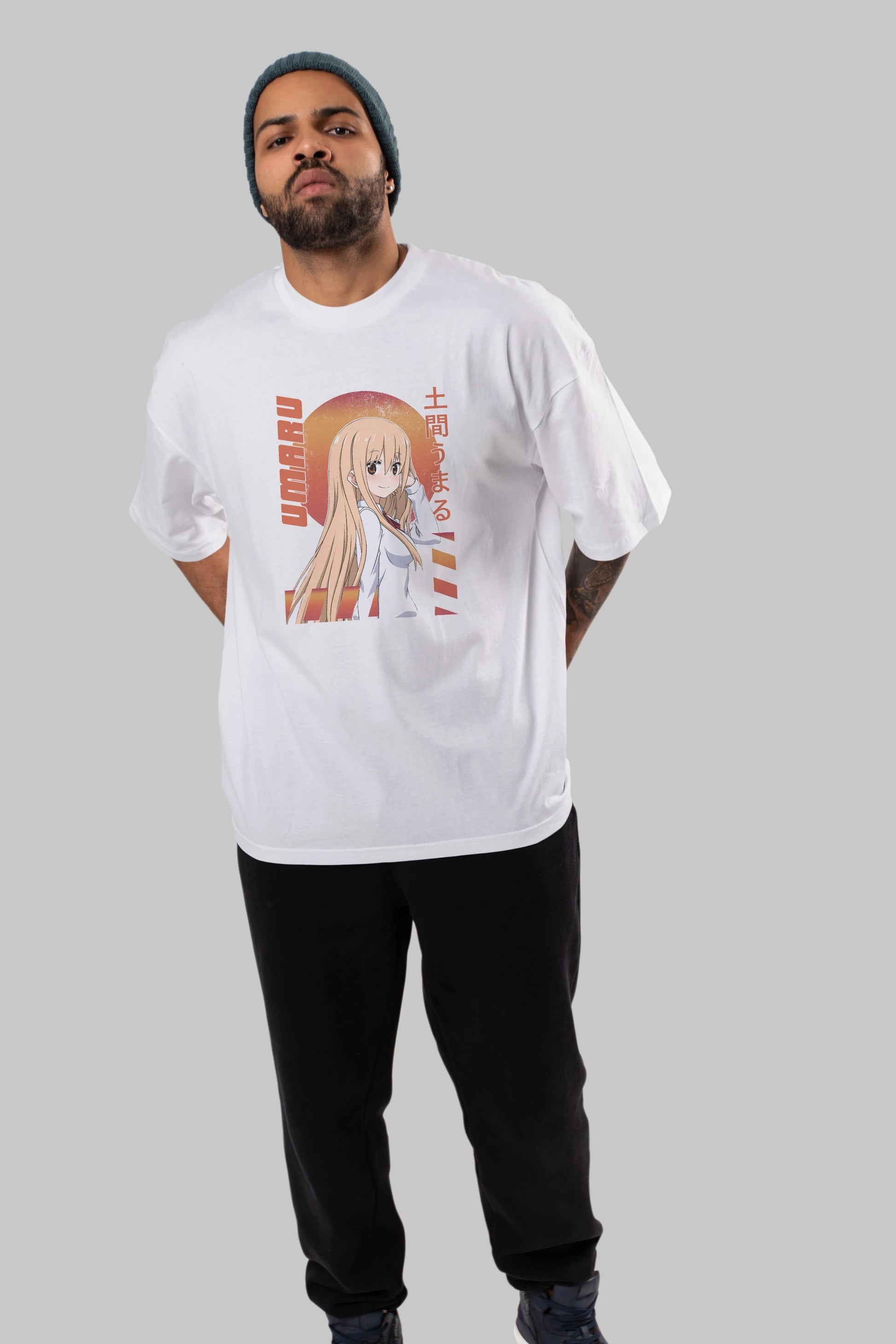 Umaru Doma 5 Anime Ön Baskılı Oversize t-shirt %100 pamuk Erkek Kadın Unisex