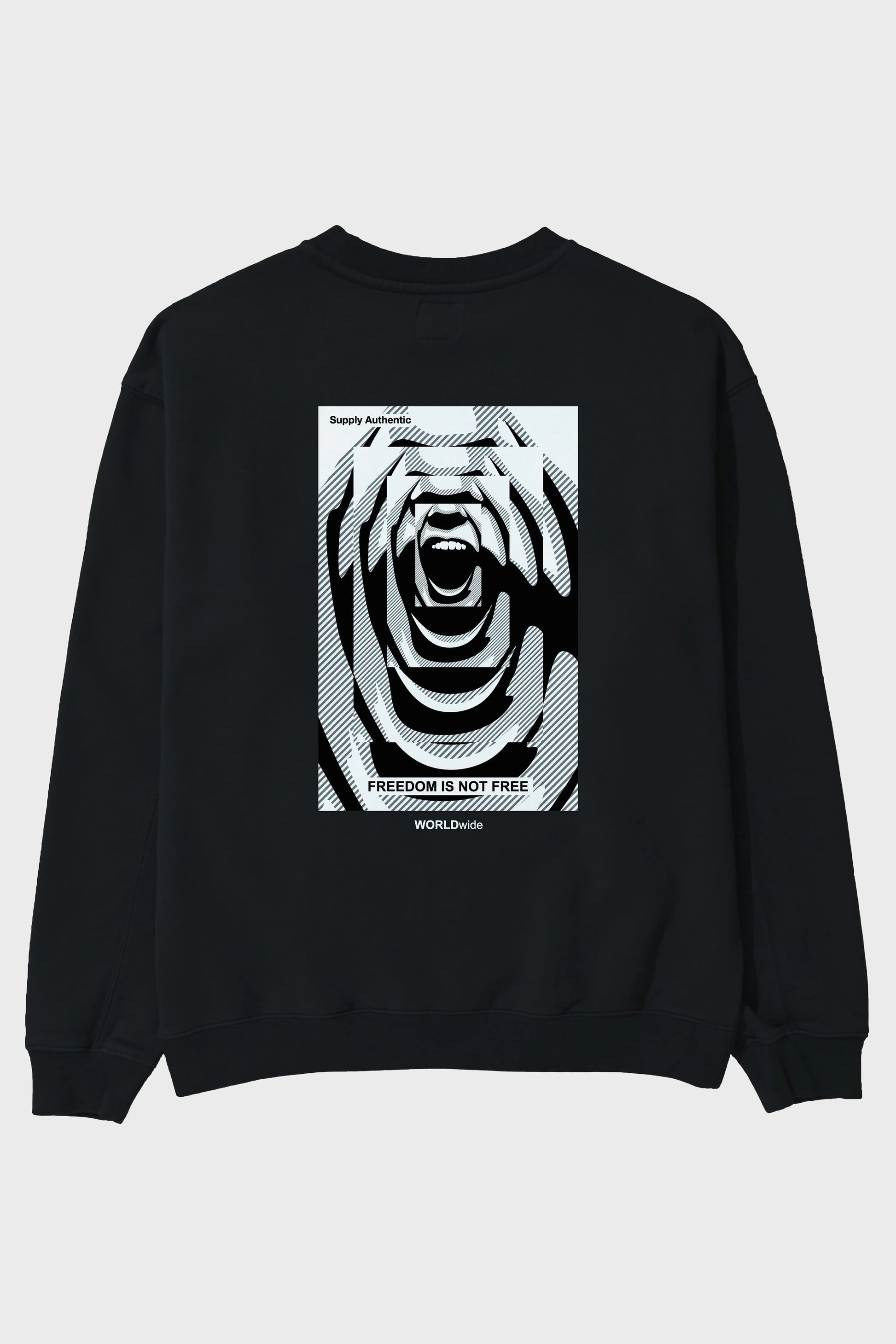 Freedom is Not Free 2 Arka Baskılı Oversize Sweatshirt Erkek Kadın Unisex