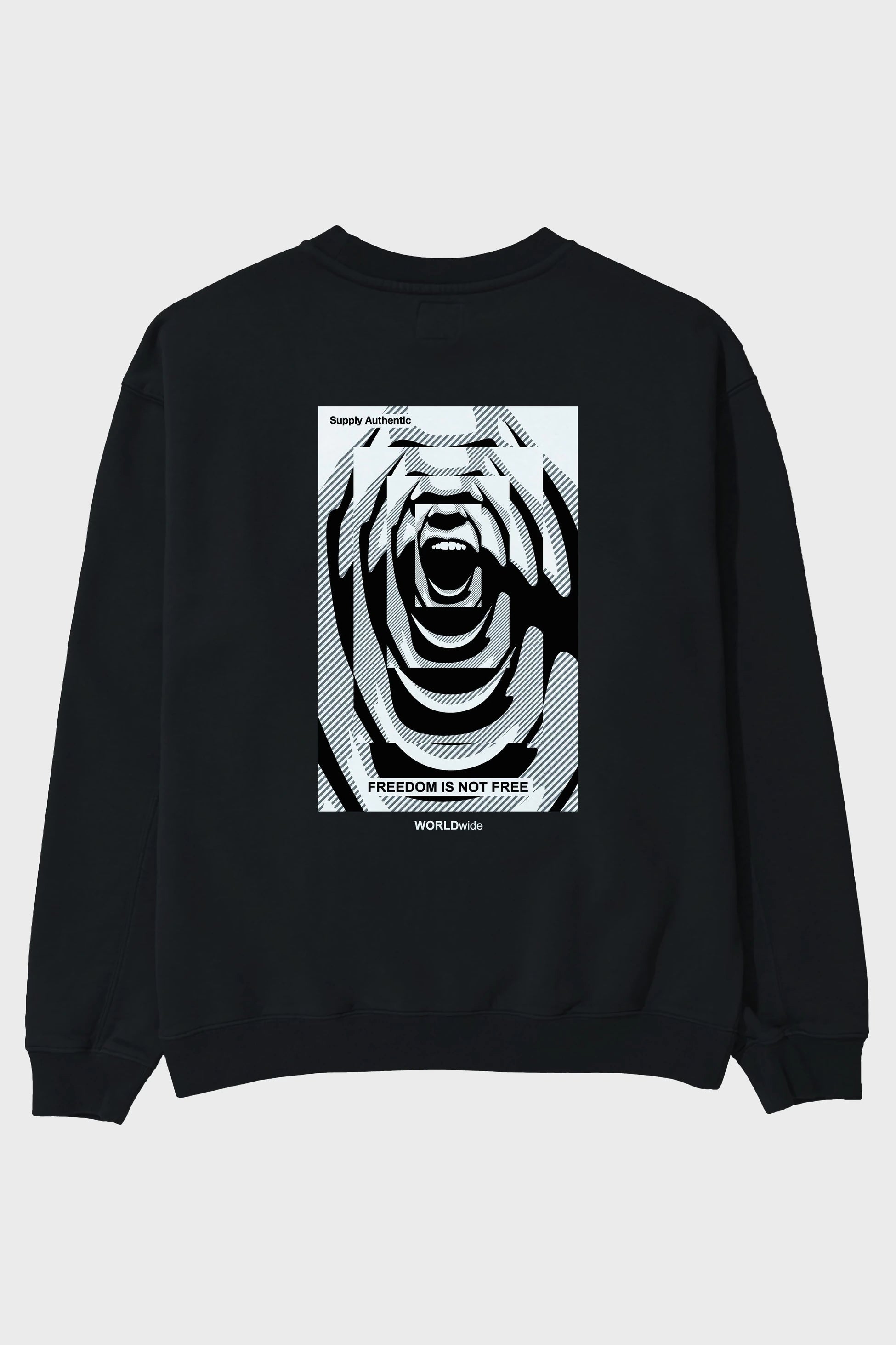 Freedom is Not Free 2 Arka Baskılı Oversize Sweatshirt Erkek Kadın Unisex