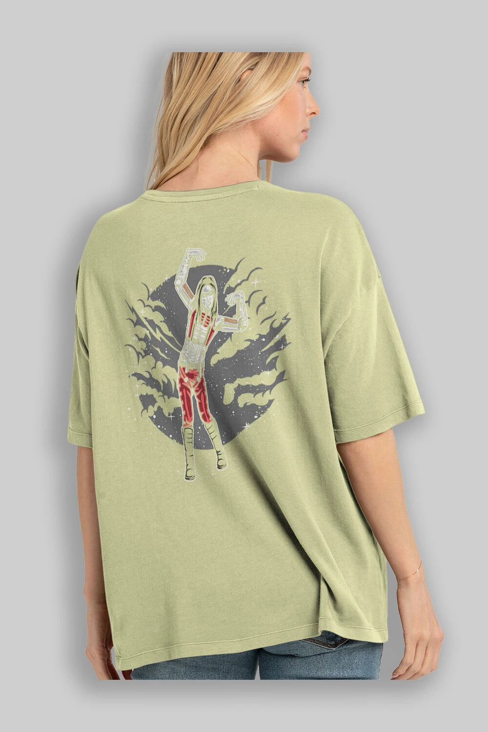 Marilyn Manson Arka Baskılı Oversize t-shirt Erkek Kadın Unisex %100 Pamuk