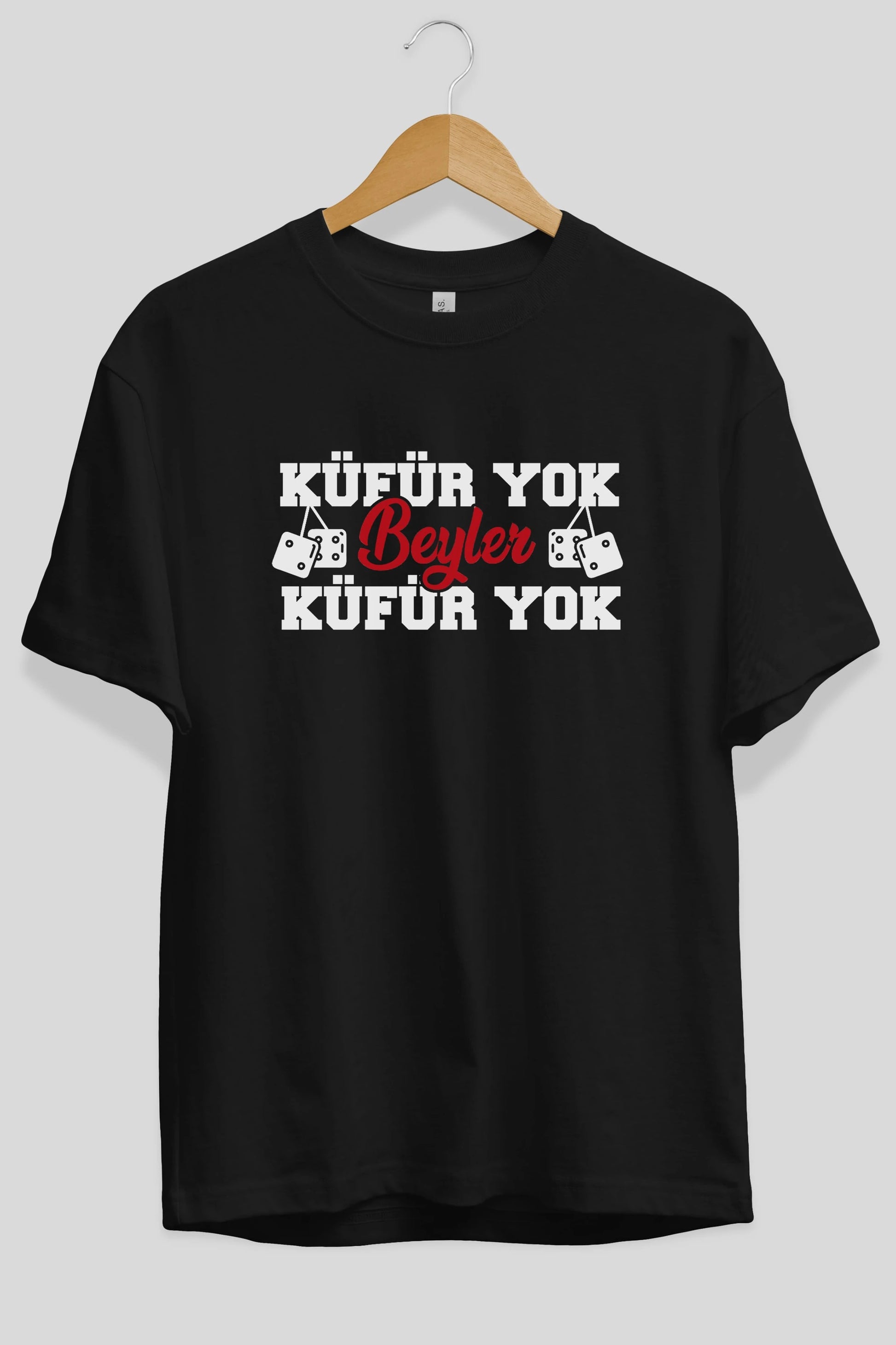 Küfür Yok Beyler Ön Baskılı Oversize t-shirt %100 pamuk Erkek Kadın Unisex
