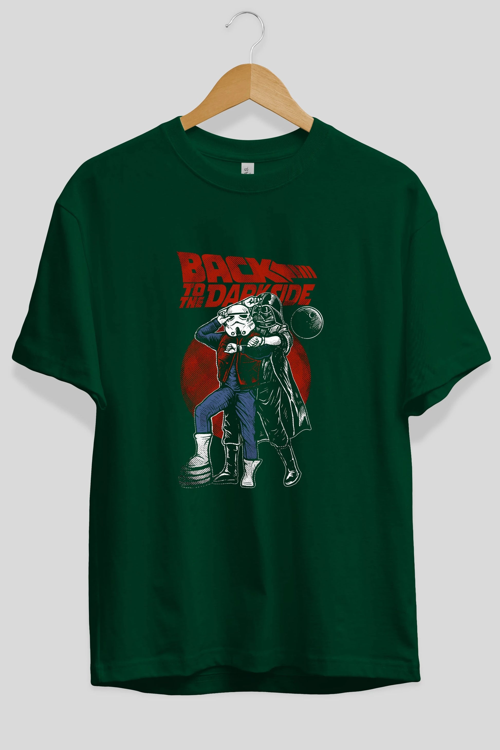 Back To The Darkside Ön Baskılı Oversize t-shirt Erkek Kadın Unisex %100 Pamuk tişort