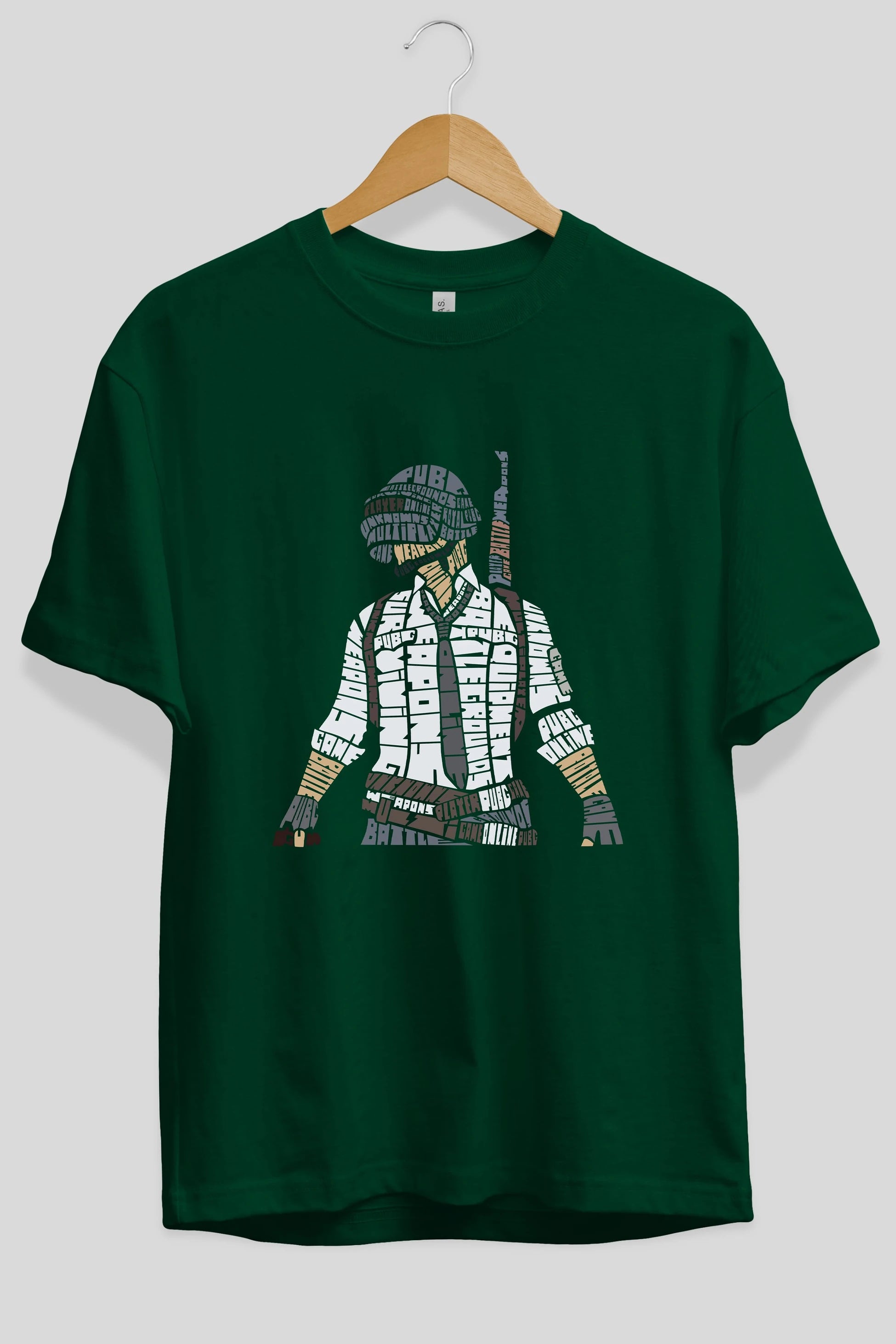 Pubg Ön Baskılı Oversize t-shirt %100 pamuk Erkek Kadın Unisex