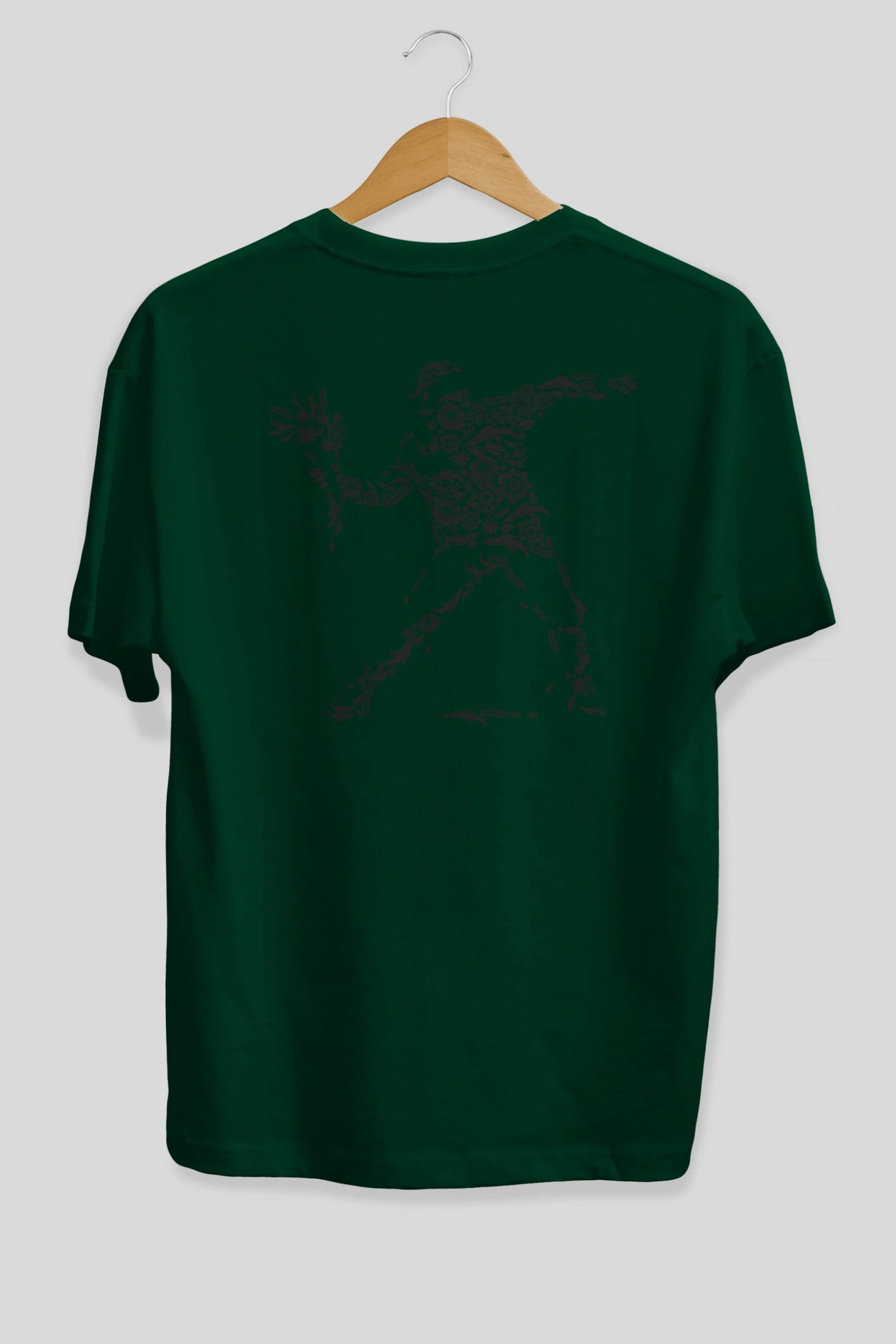 Flourish Vandalism Arka Baskılı Oversize t-shirt %100 pamuk Erkek Kadın Unisex