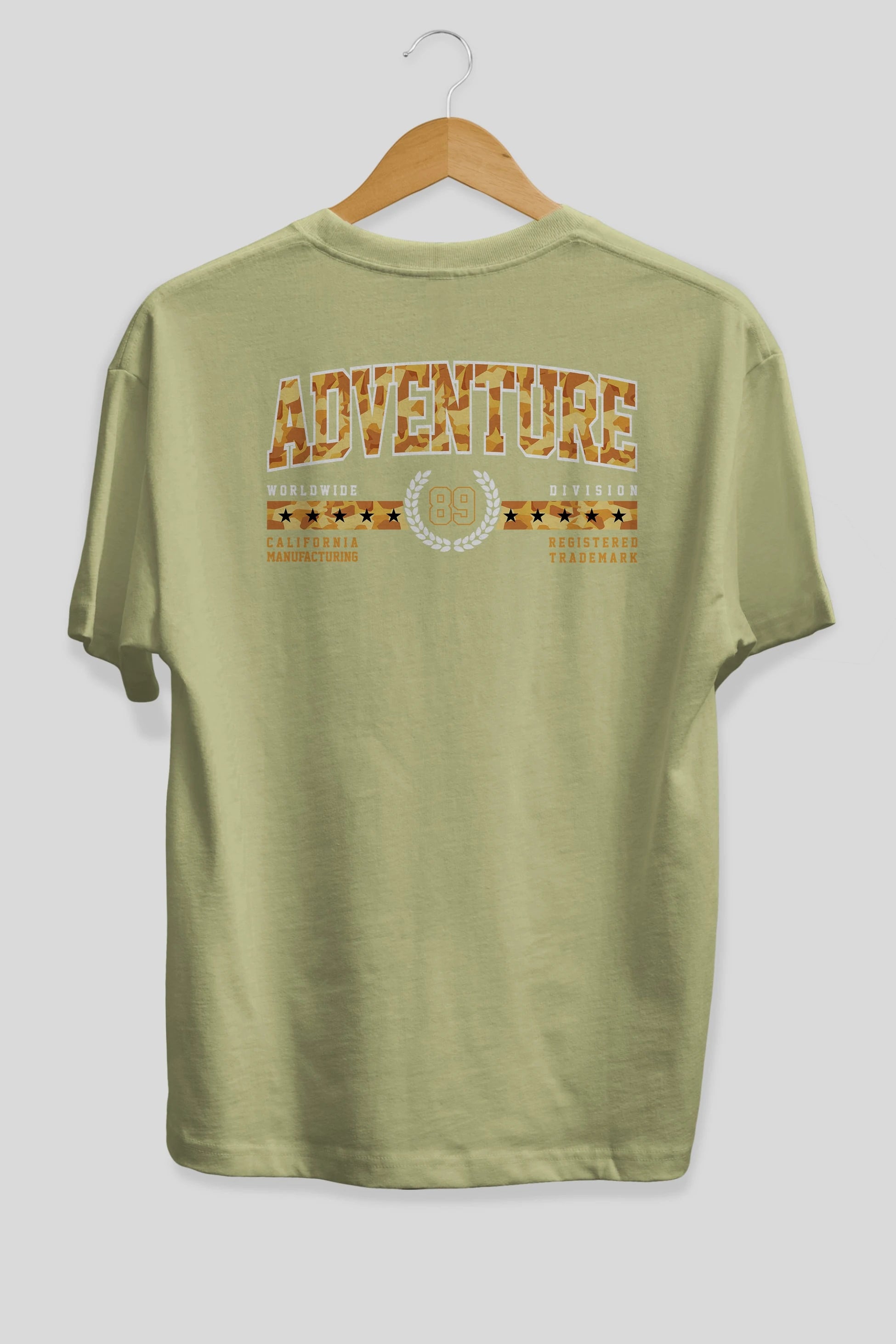 Adventure Arka Baskılı Oversize t-shirt Erkek Kadın Unisex
