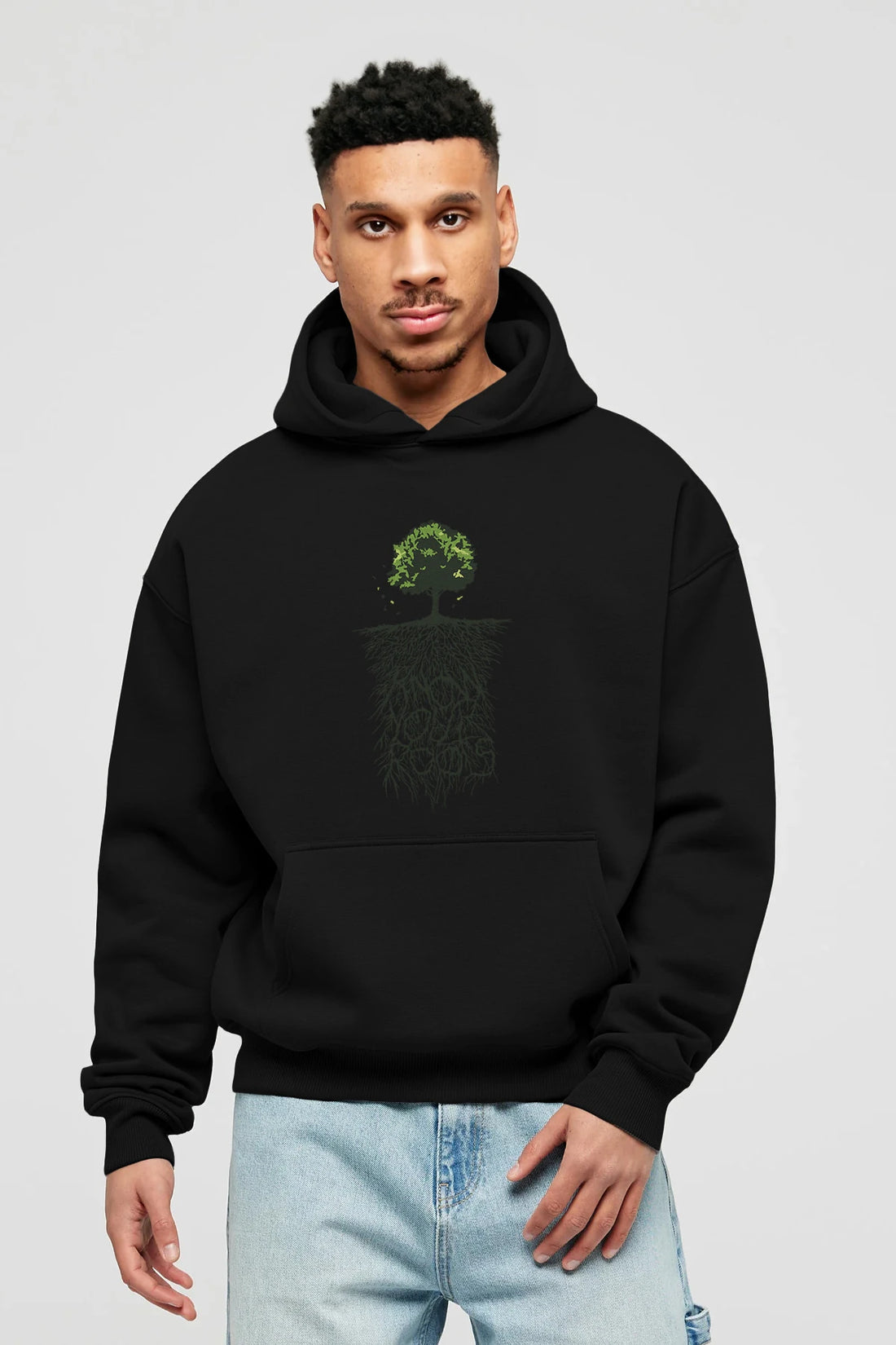Know Your Roots Ön Baskılı Hoodie Oversize Kapüşonlu Sweatshirt Erkek Kadın Unisex