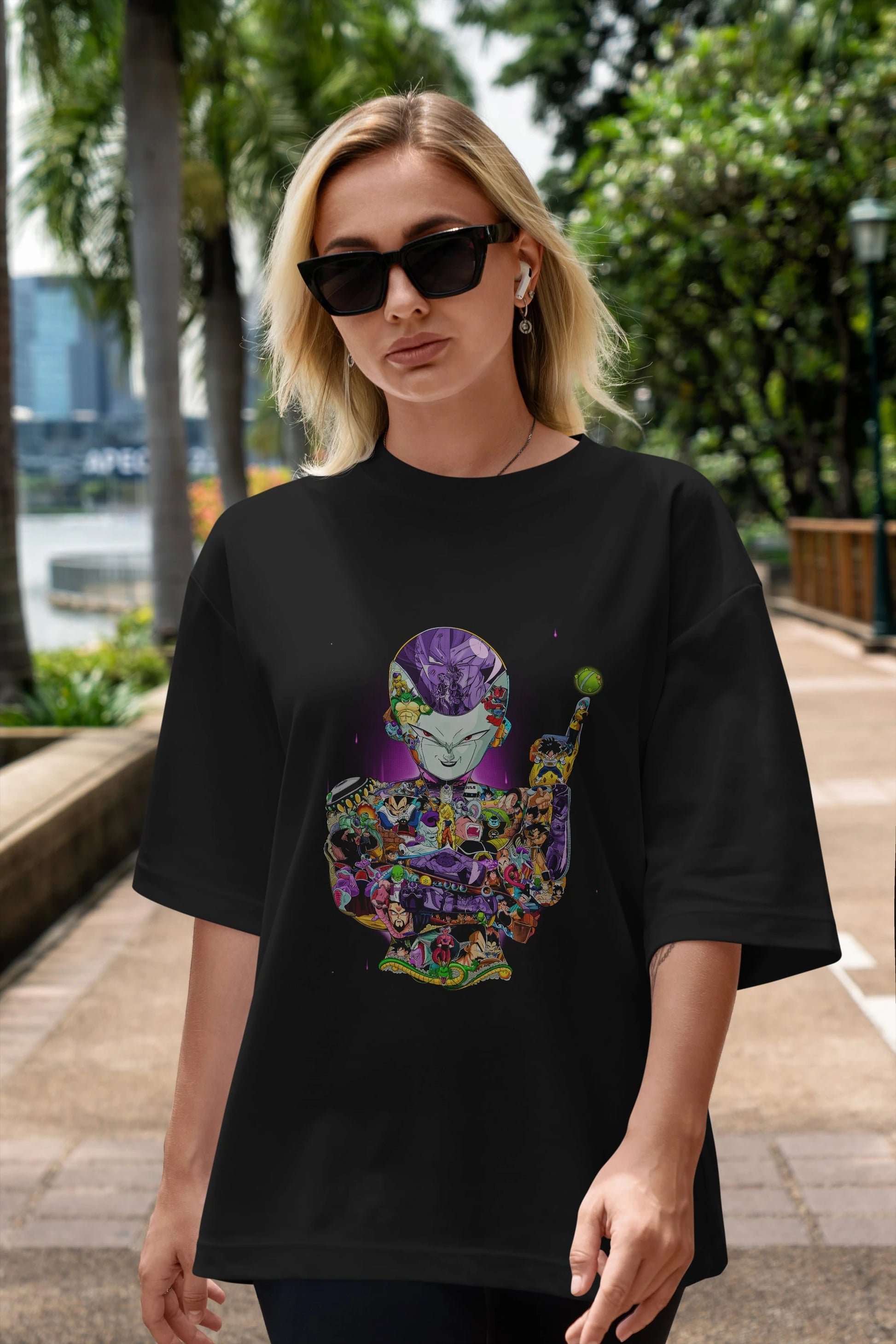 DRAGON BALL ART (4) Anime Ön Baskılı Oversize t-shirt %100 pamuk Erkek Kadın Unisex