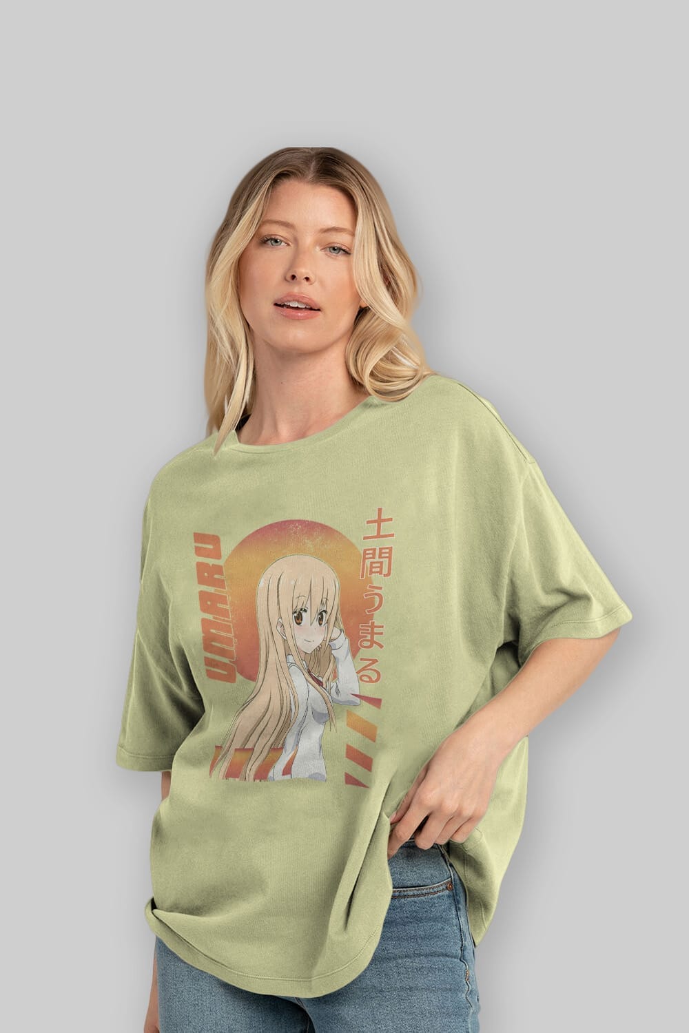 Umaru Doma 5 Anime Ön Baskılı Oversize t-shirt %100 pamuk Erkek Kadın Unisex