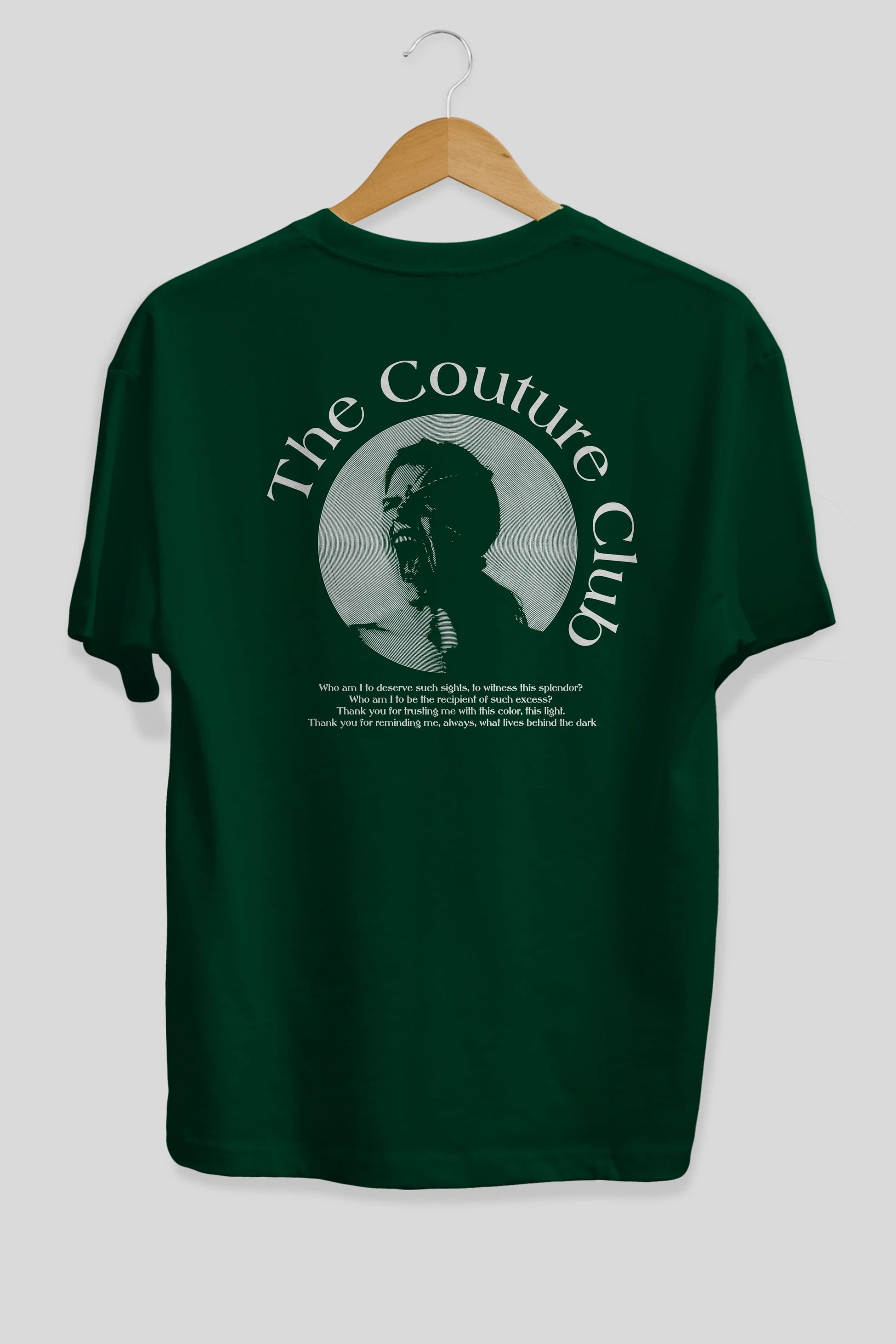 The Couture Club Arka Baskılı Oversize t-shirt Erkek Kadın Unisex