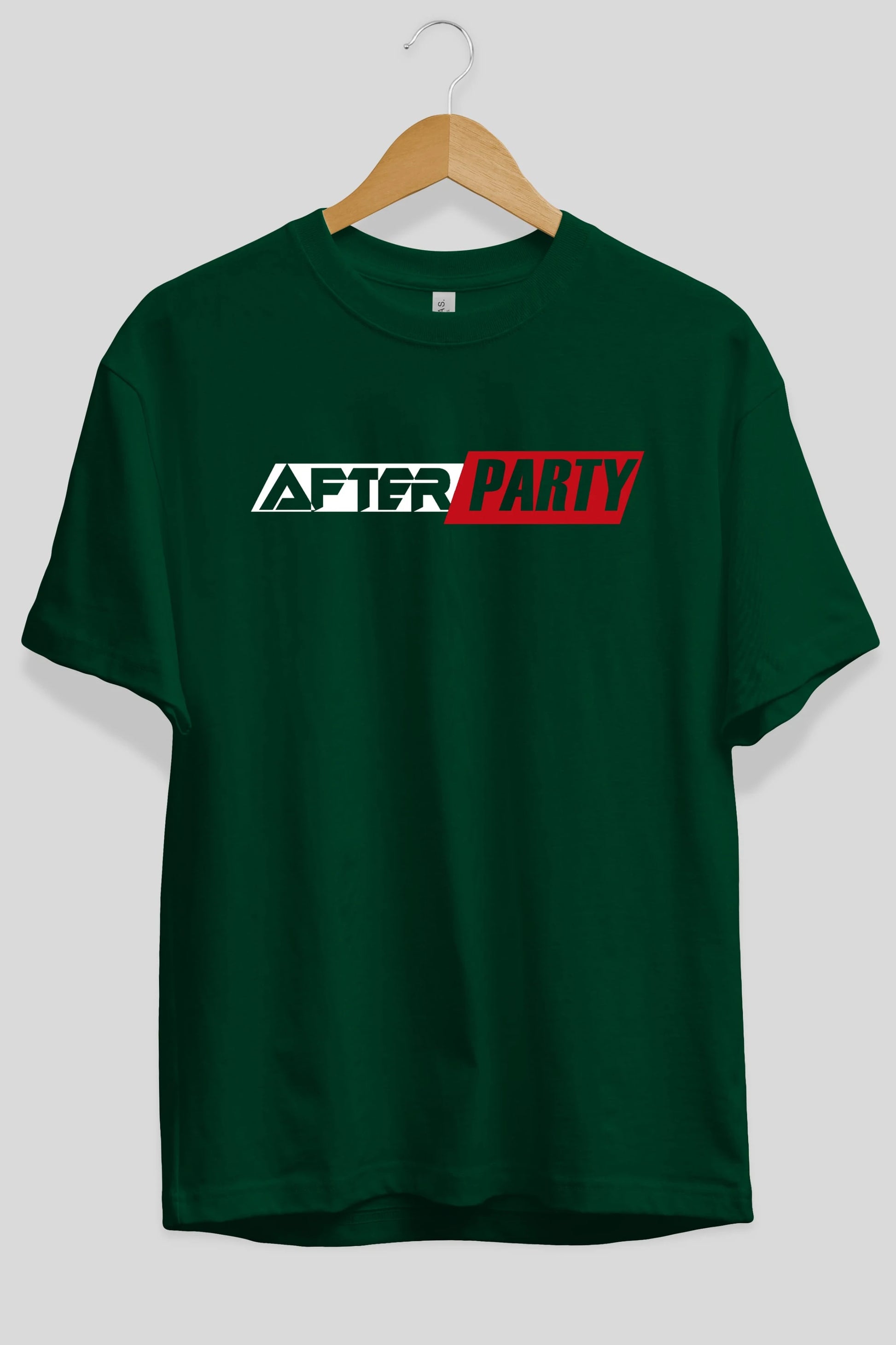 After Party Ön Baskılı Oversize t-shirt %100 pamuk Erkek Kadın Unisex
