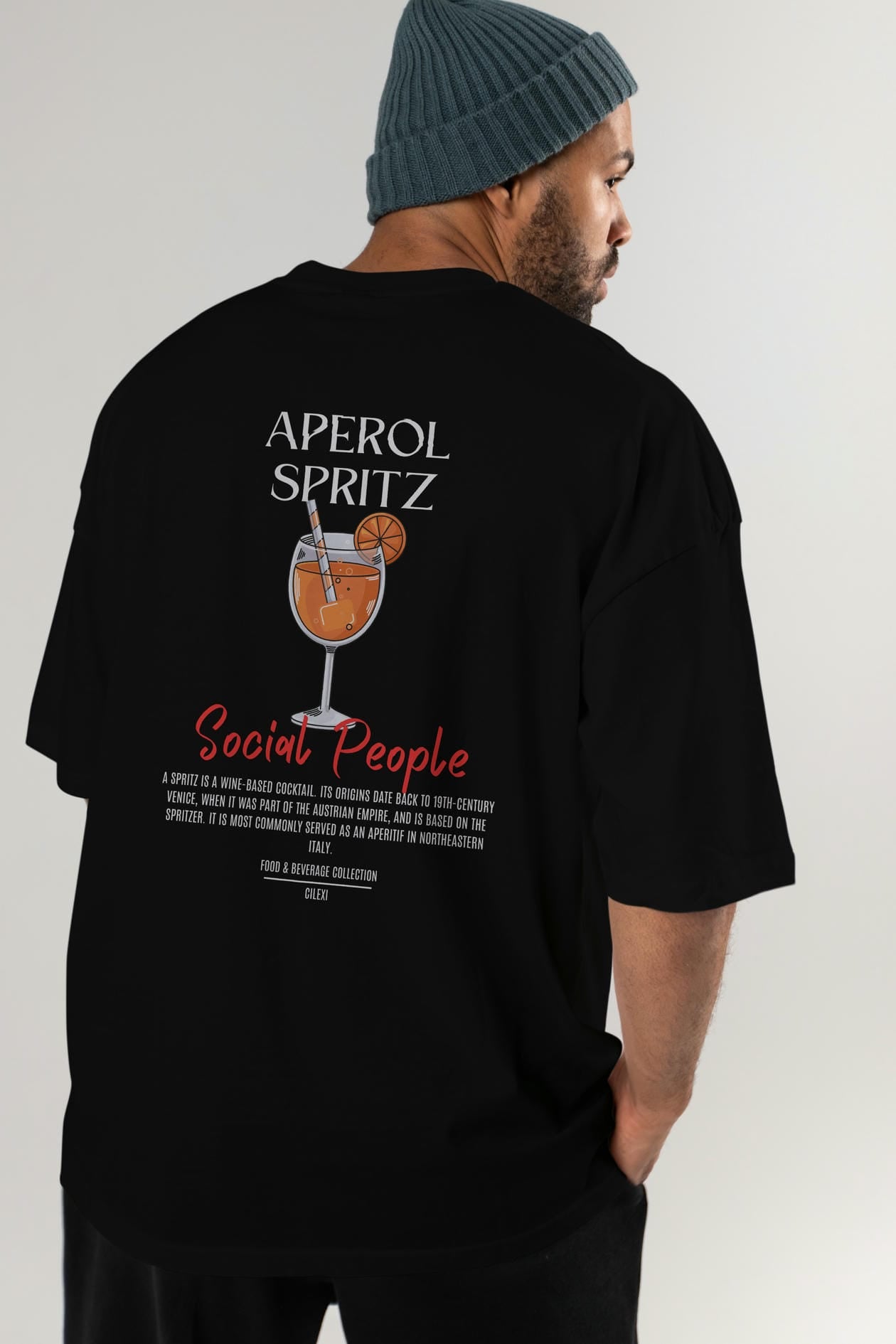 Aperol Sprıtz Kokteyl Serisi Baskılı Oversize t-shirt Erkek Kadın Unisex %100 Pamuk Bisiklet Yaka tişort