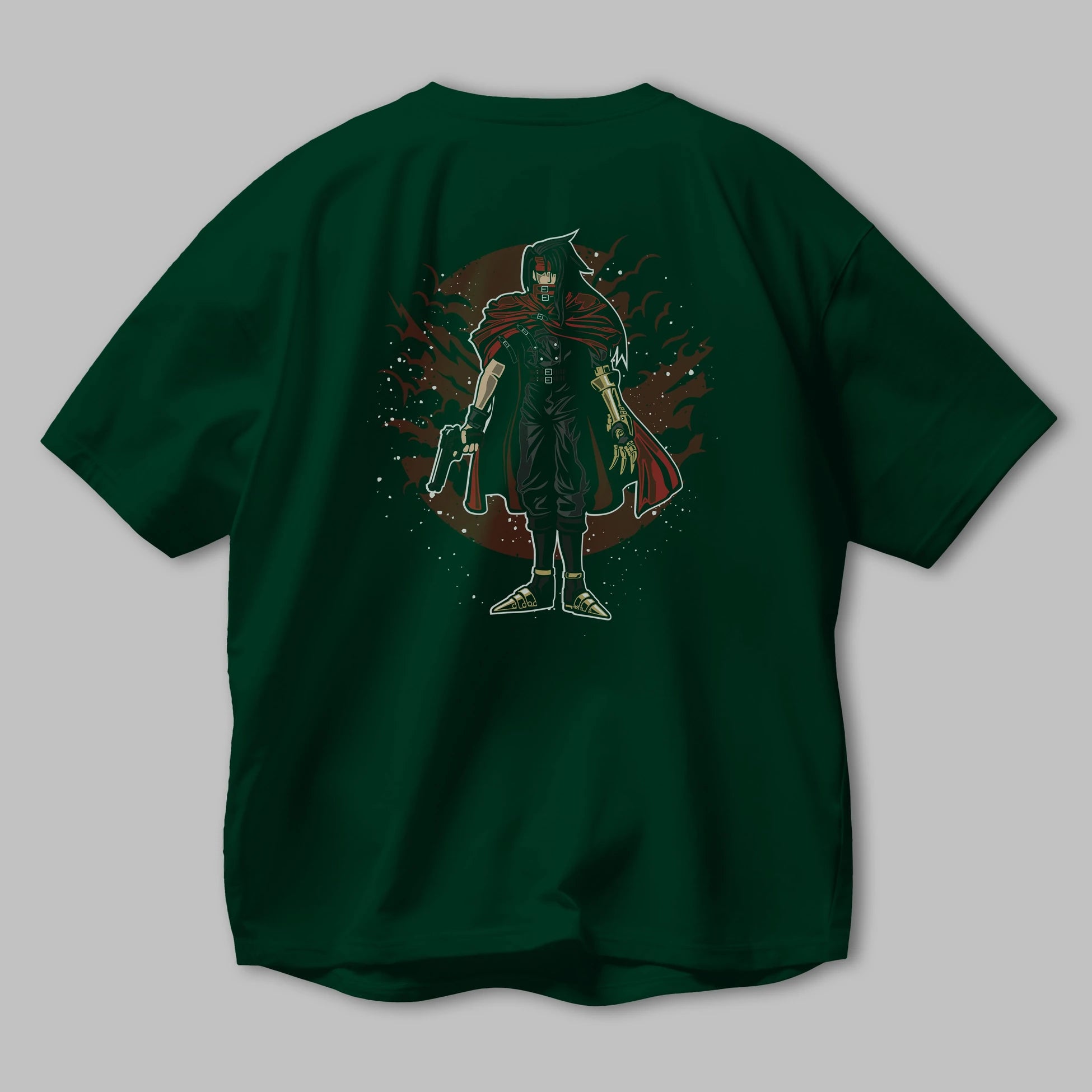 FINAL FANTASY Arka Baskılı Oversize t-shirt Erkek Kadın Unisex %100 Pamuk