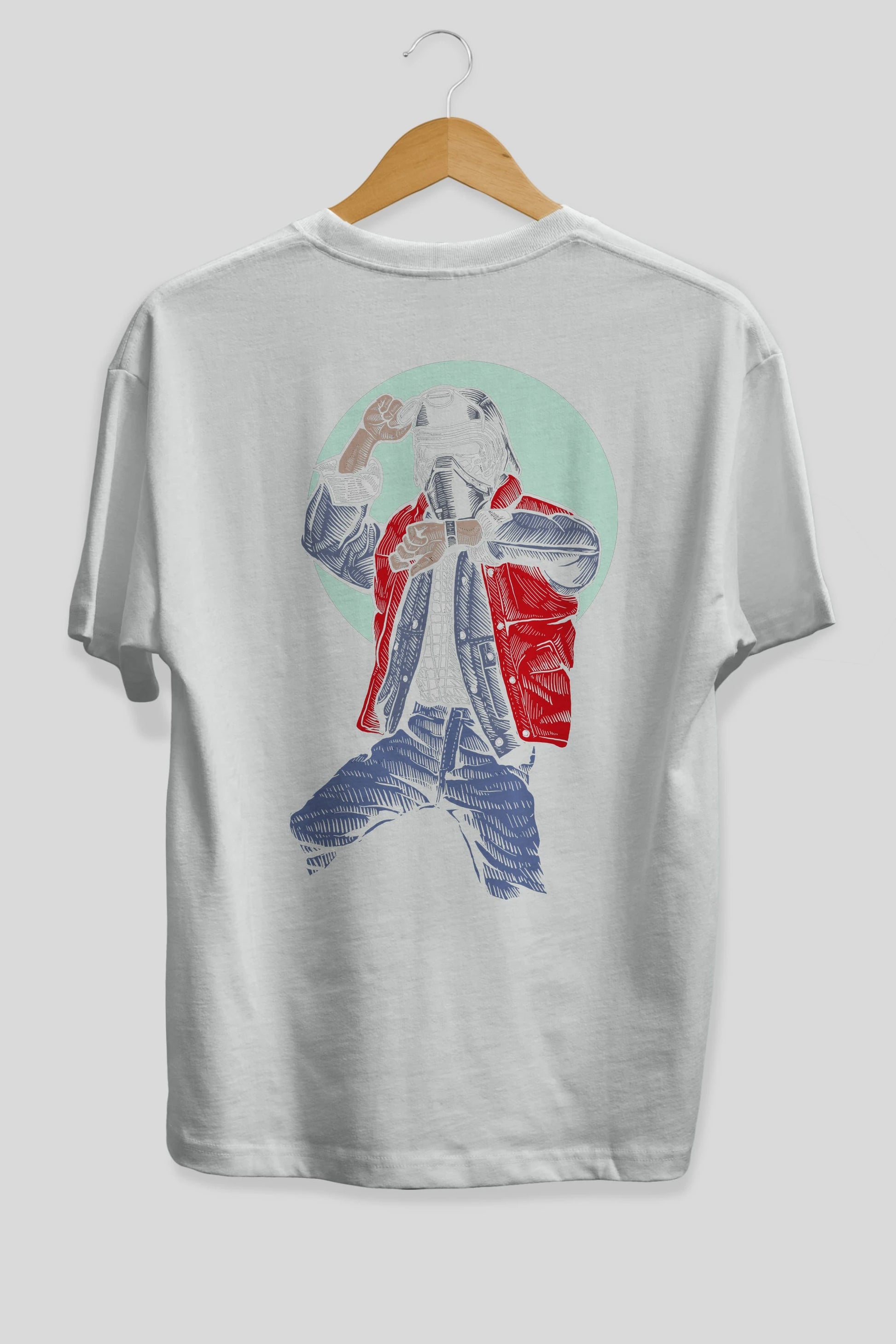 Kylo Mcfly Arka Baskılı Oversize t-shirt Erkek Kadın Unisex %100 Pamuk