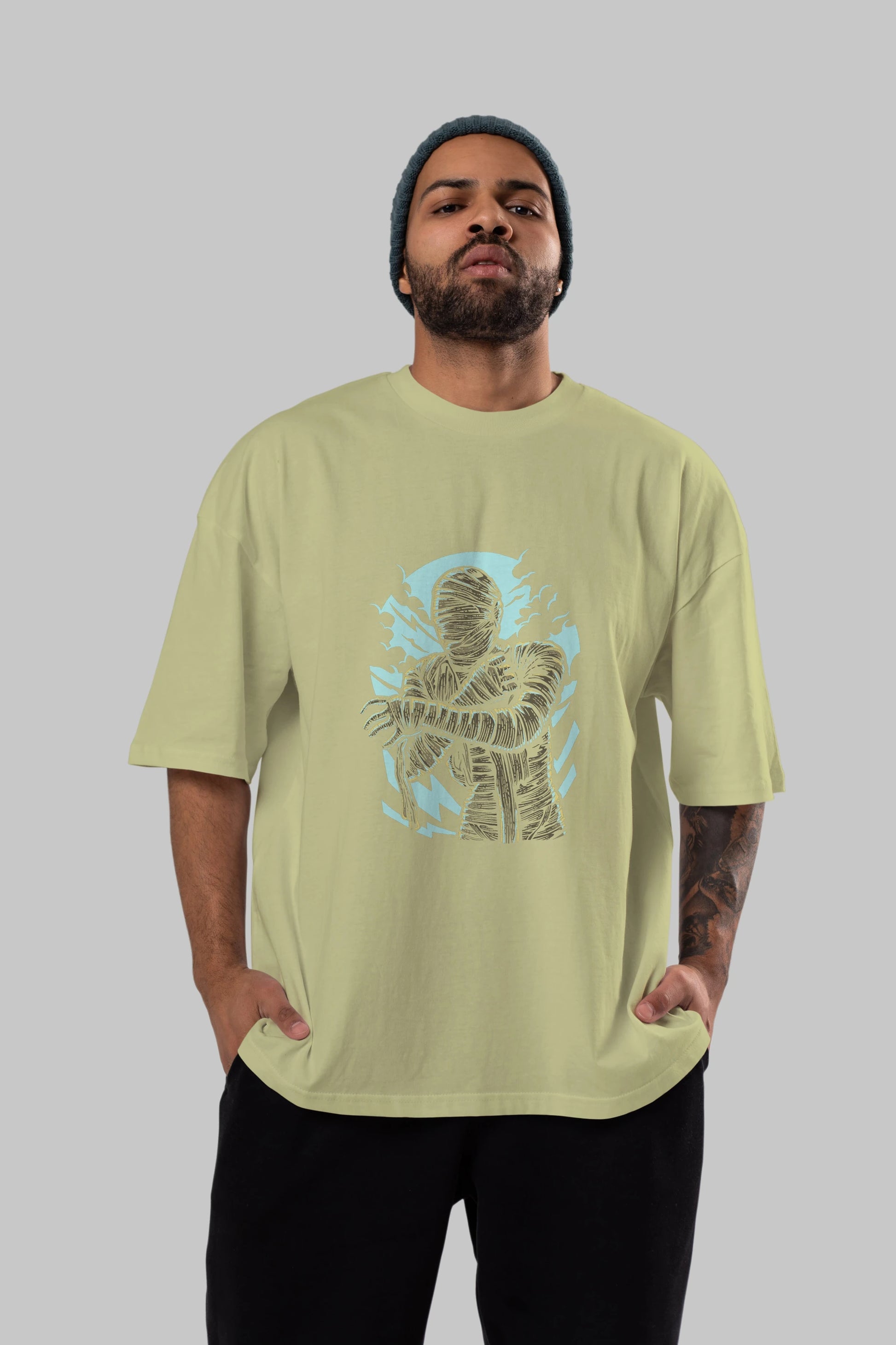 The Mummy Ön Baskılı Oversize t-shirt Erkek Kadın Unisex %100 Pamuk tişort