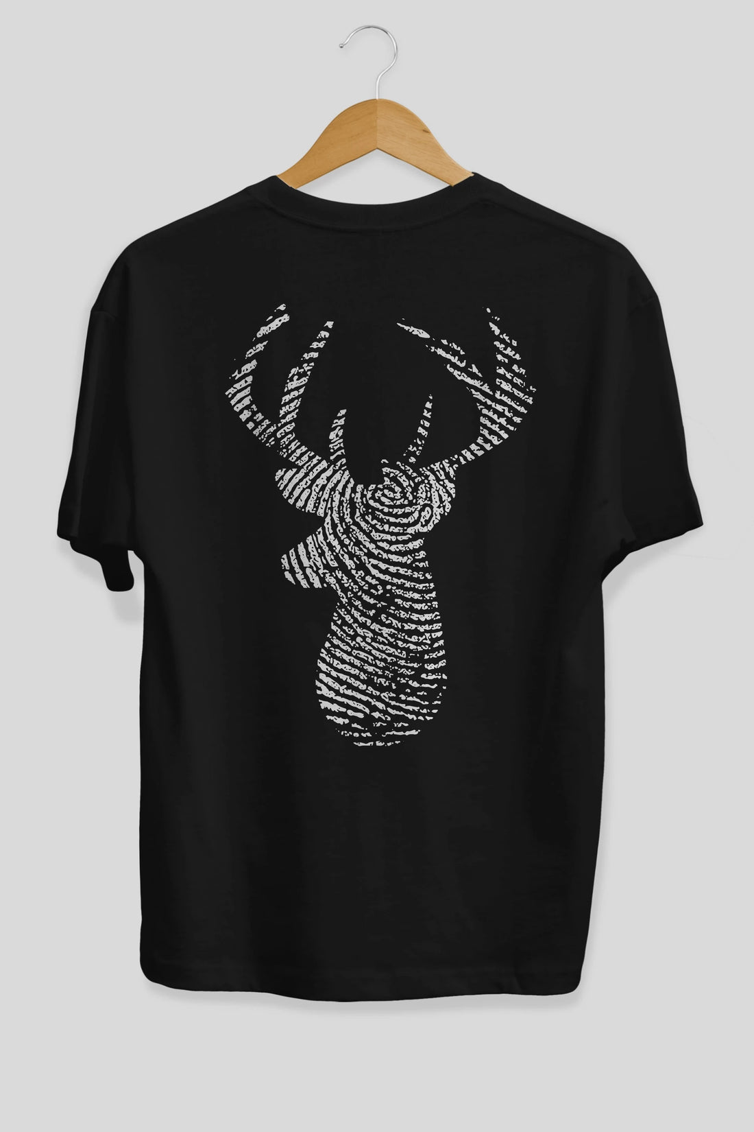 Deer 3 Arka Baskılı Oversize t-shirt %100 pamuk Erkek Kadın Unisex