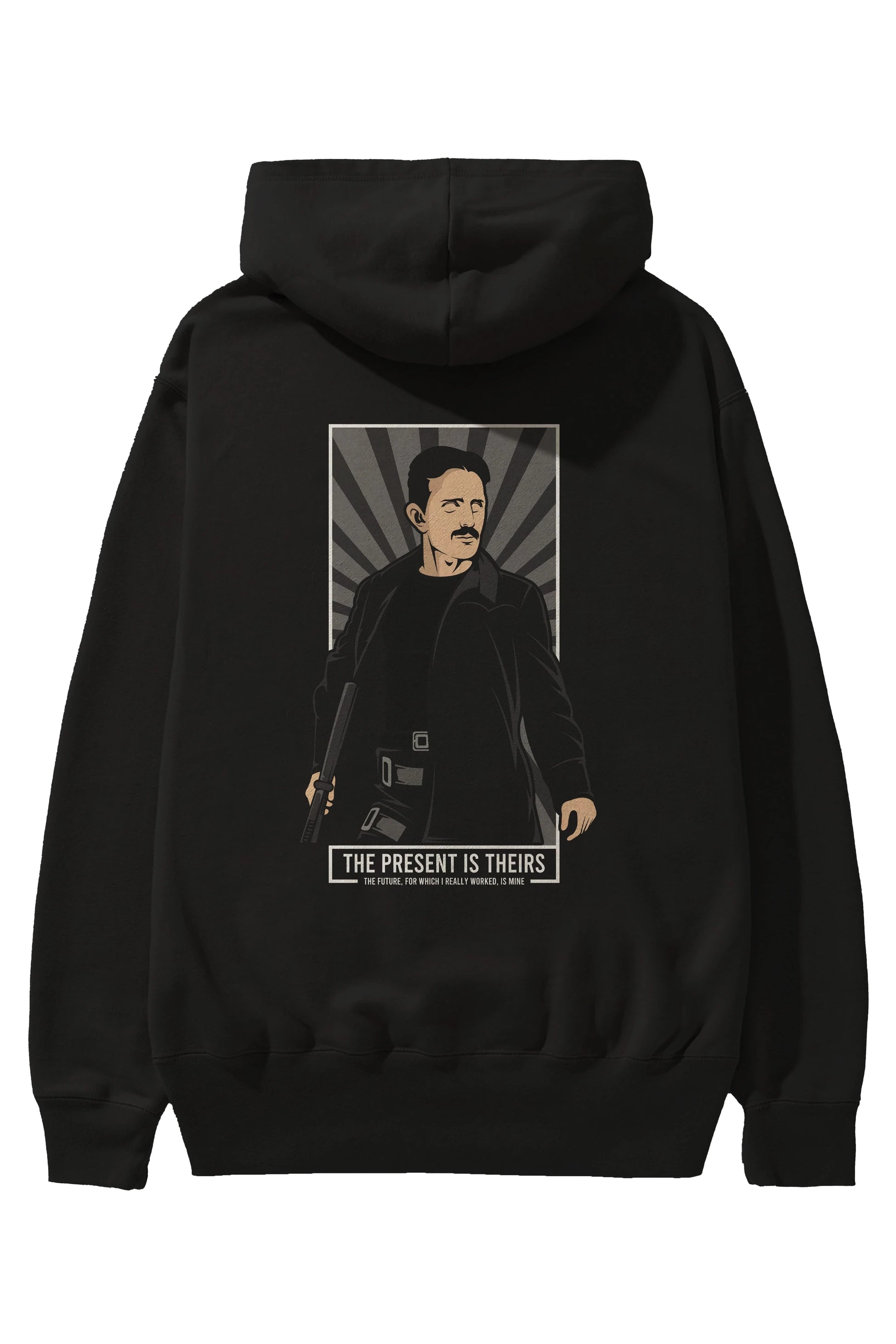 Tesla Matrix Arka Baskılı Hoodie Oversize Kapüşonlu Sweatshirt Erkek Kadın Unisex