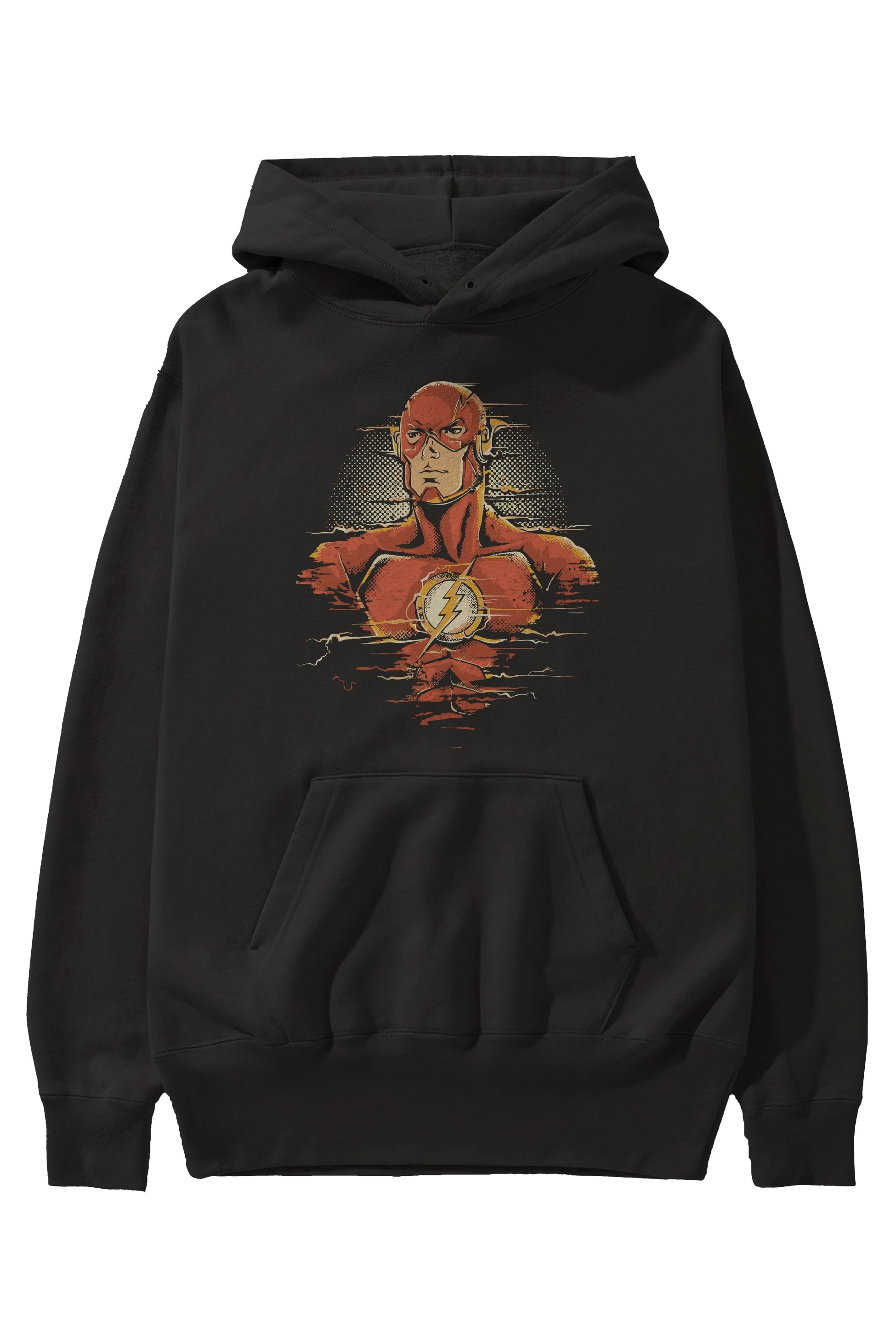 Flash Avengers Ön Baskılı Hoodie Oversize Kapüşonlu Sweatshirt Erkek Kadın Unisex