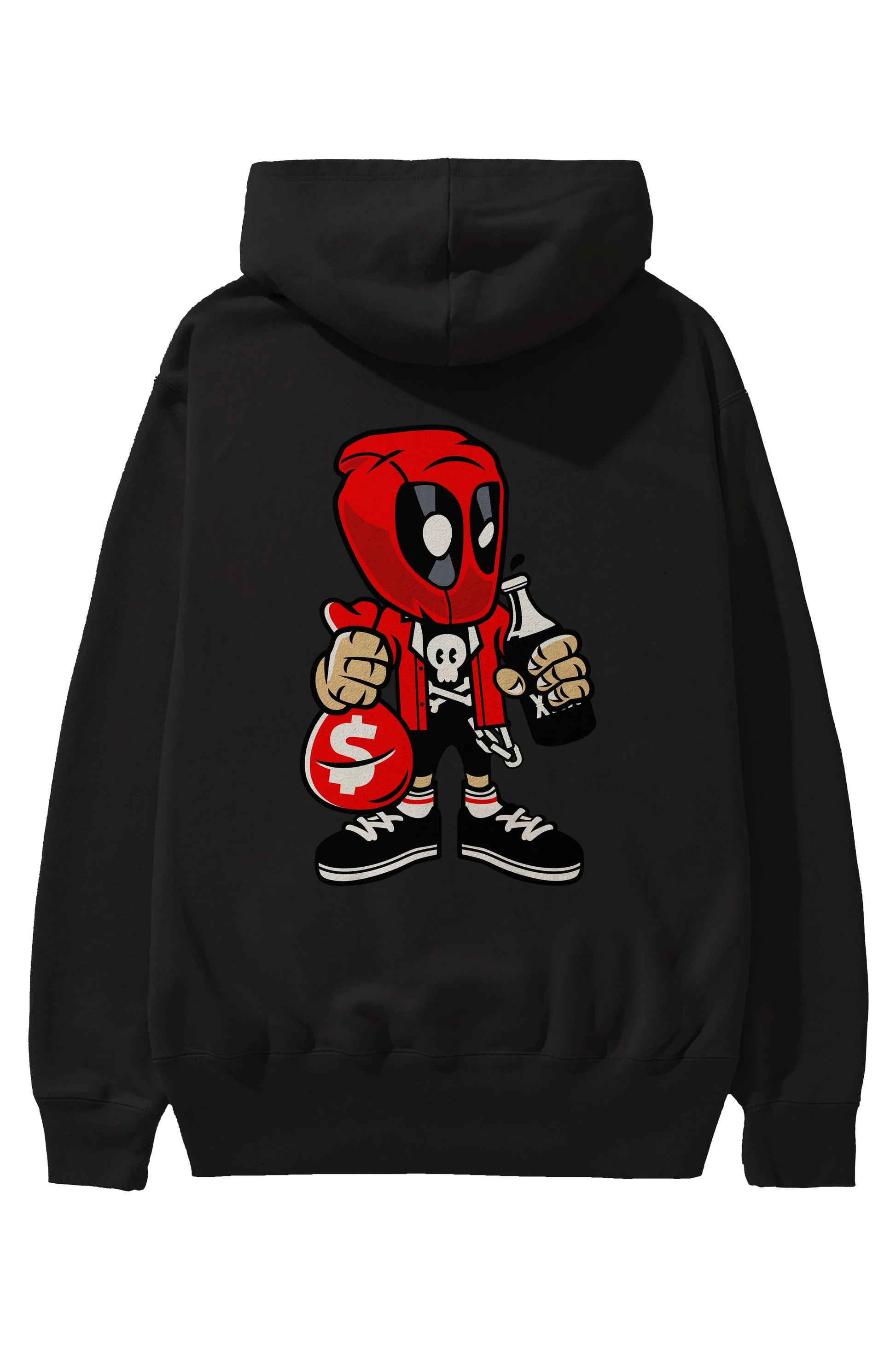 Deadpool (20) Arka Baskılı Hoodie Oversize Kapüşonlu Sweatshirt Erkek Kadın Unisex