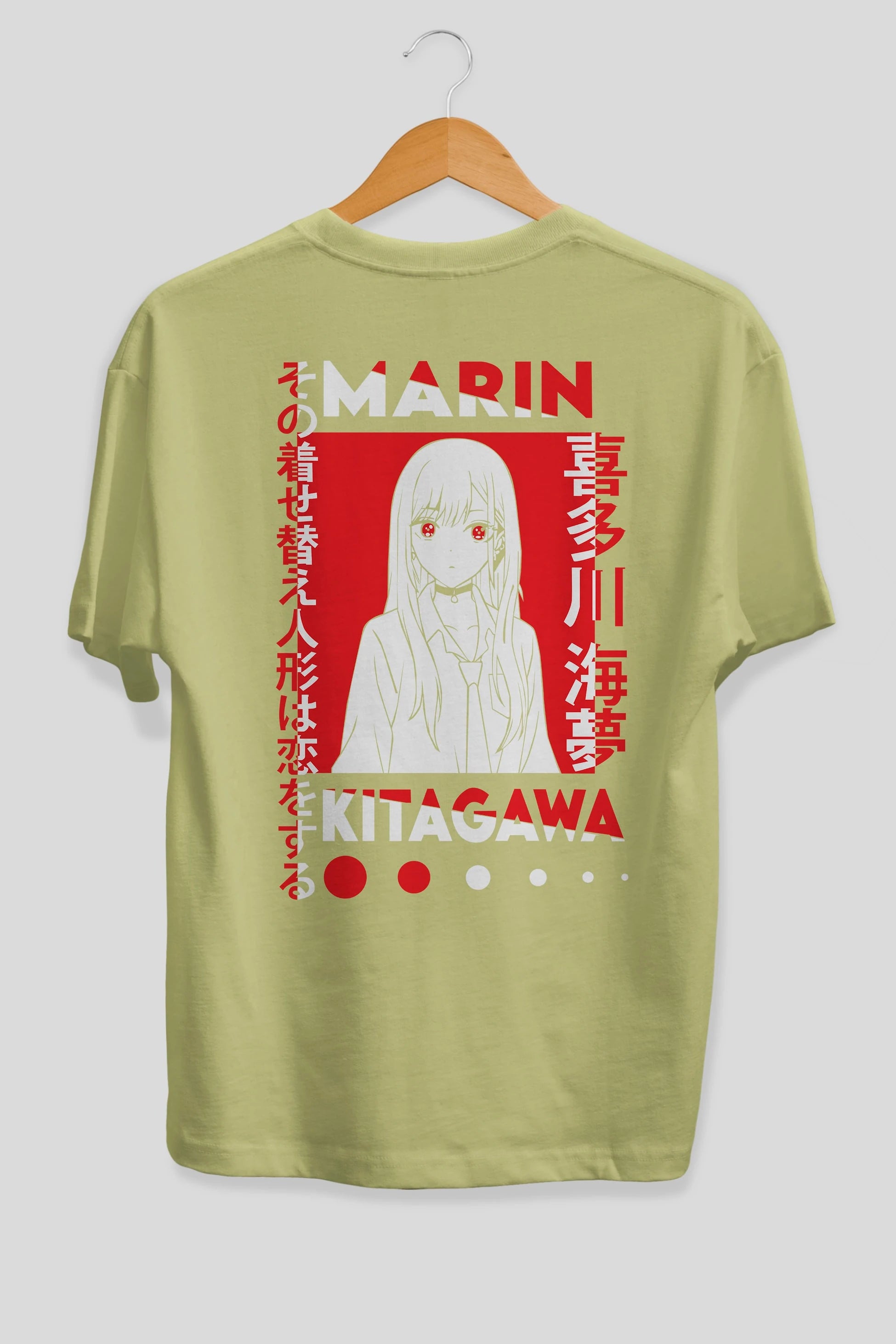 MARIN KITAGAWA Anime Arka Baskılı Oversize t-shirt Erkek Kadın Unisex