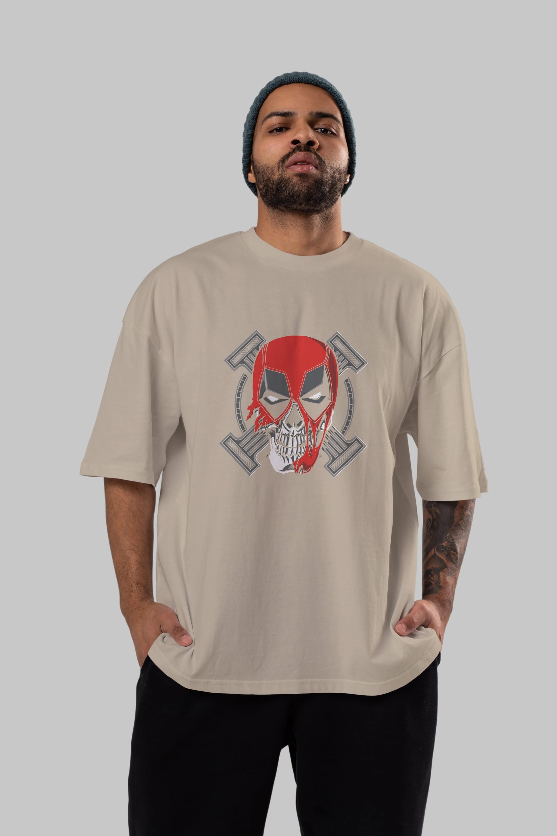 Deadpool (7) Ön Baskılı Oversize t-shirt Erkek Kadın Unisex %100 Pamuk Bisiklet Yaka tişort