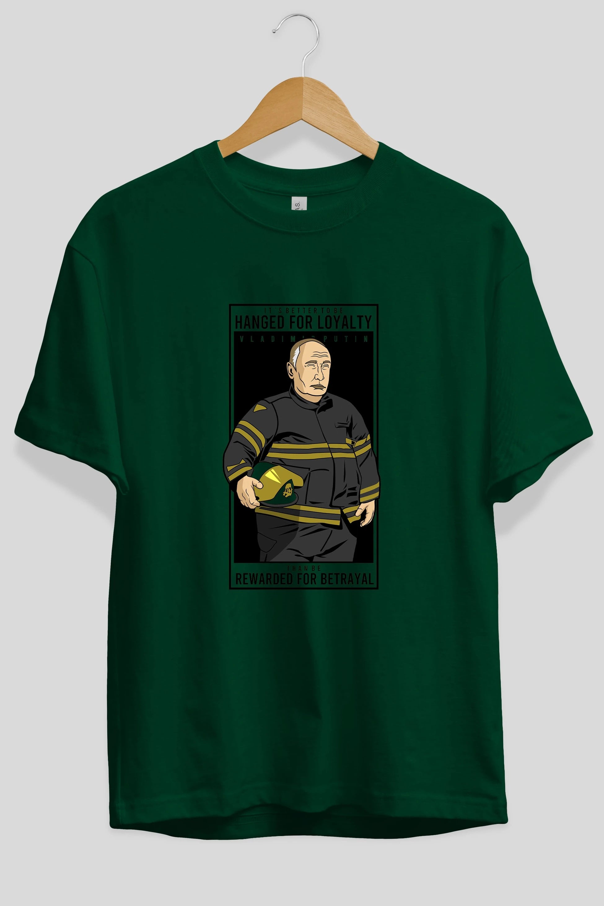 Putin Fireman Ön Baskılı Oversize t-shirt Erkek Kadın Unisex %100 Pamuk tişort