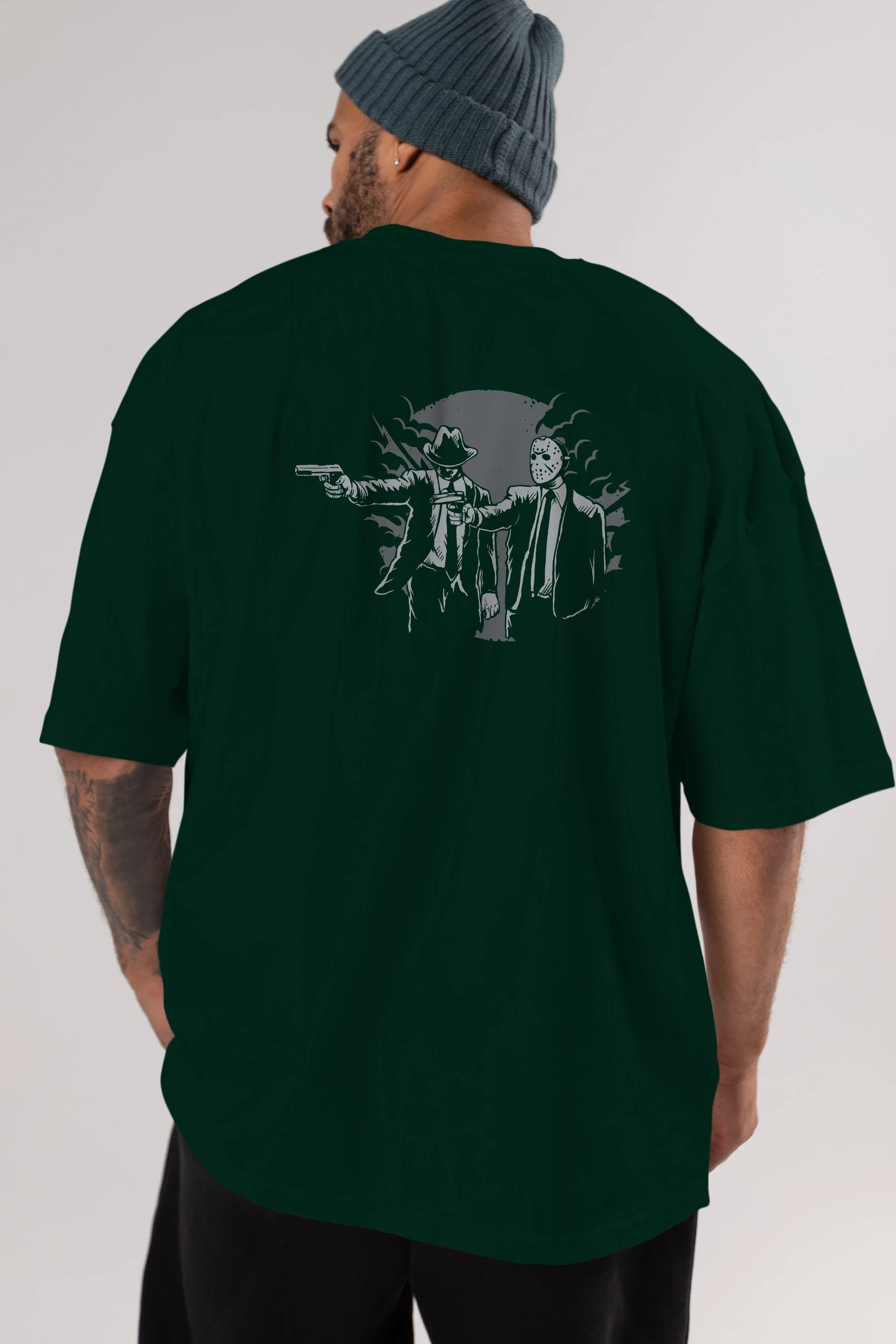 Pulp Killer Arka Baskılı Oversize t-shirt Erkek Kadın Unisex %100 Pamuk