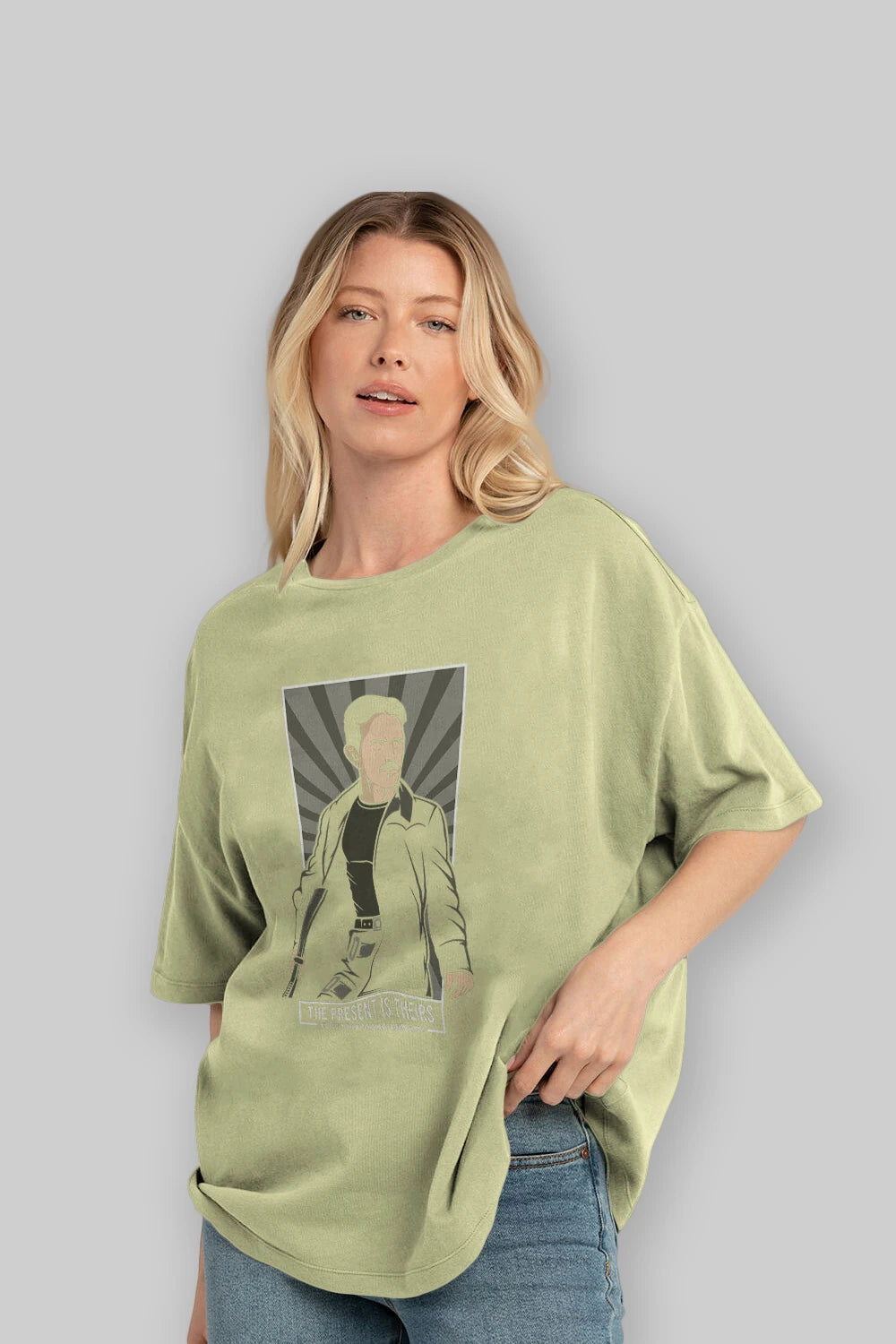 Tesla Matrix Ön Baskılı Oversize t-shirt Erkek Kadın Unisex %100 Pamuk tişort