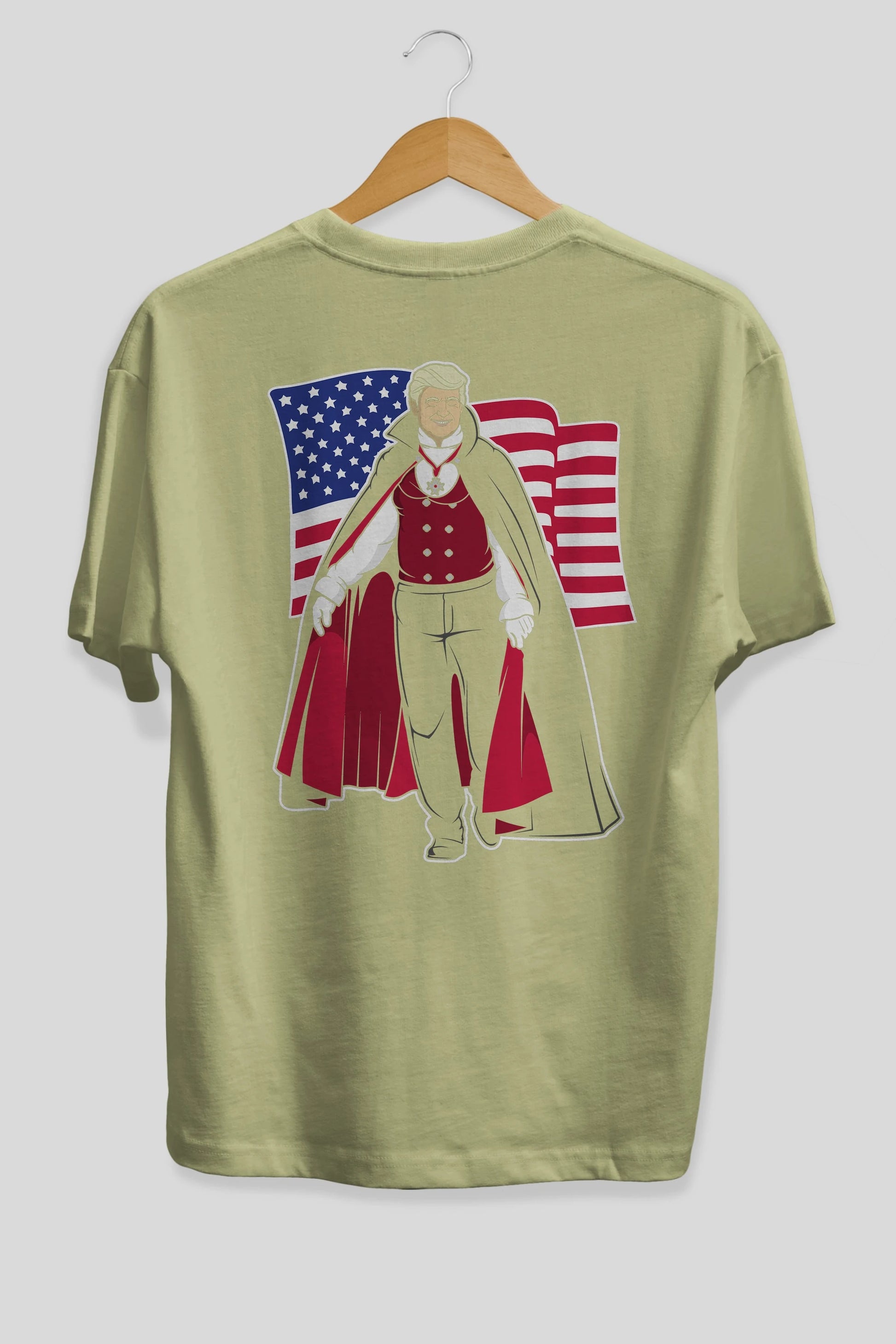 Trump Dracula Arka Baskılı Oversize t-shirt Erkek Kadın Unisex %100 Pamuk tişort
