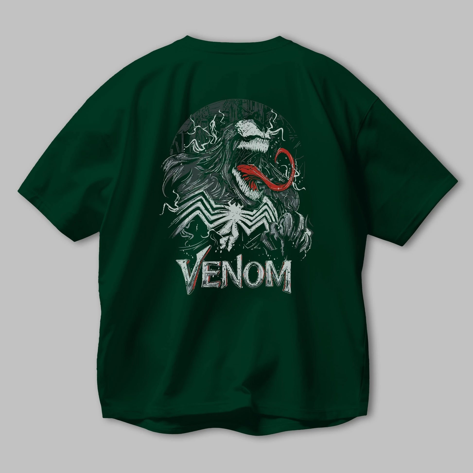 Venom (13) Arka Baskılı Oversize t-shirt Erkek Kadın Unisex %100 Pamuk Bisiklet Yaka tişort