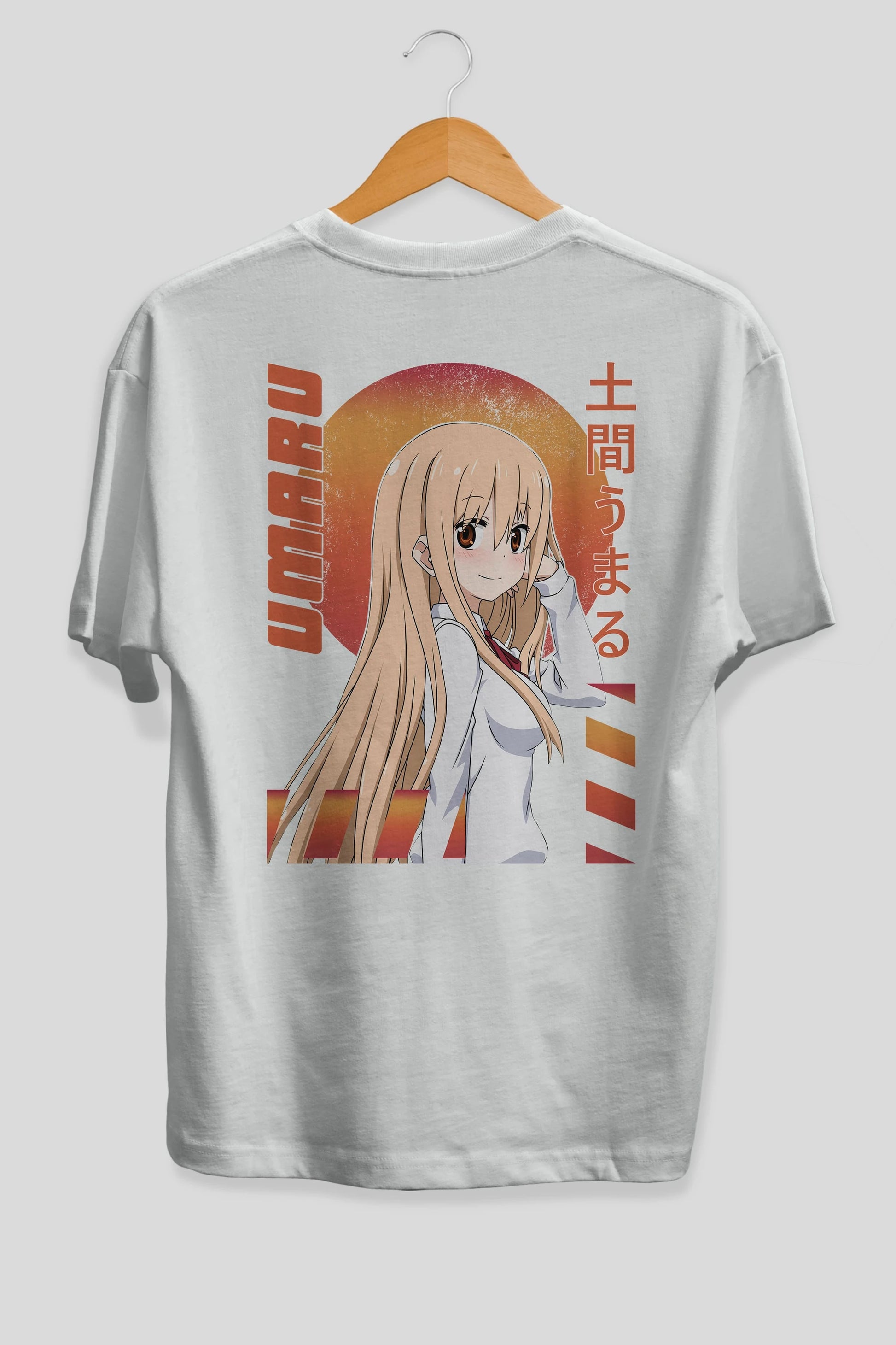 Umaru Doma 5 Anime Arka Baskılı Oversize t-shirt Erkek Kadın Unisex