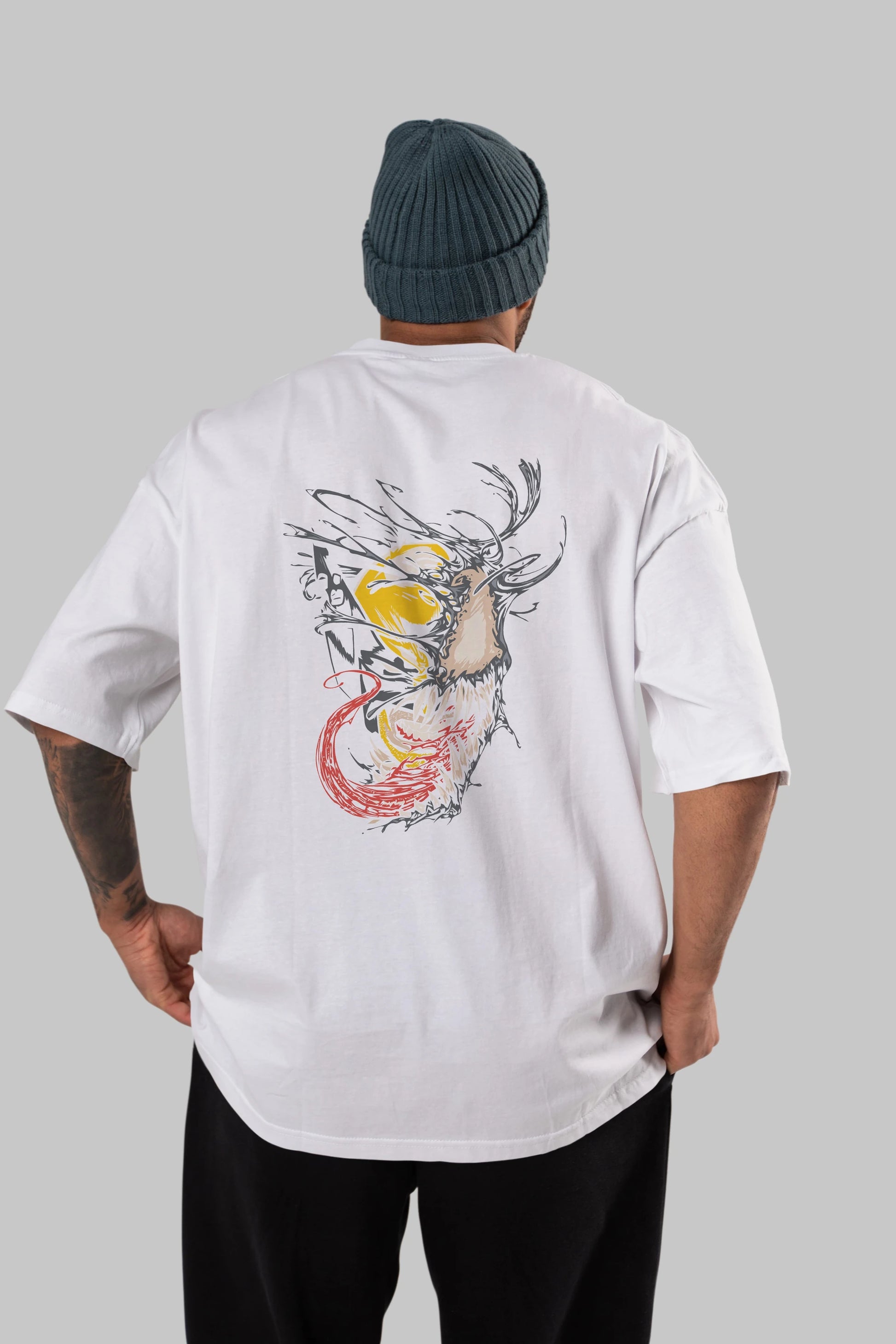 Venom (4) Arka Baskılı Oversize t-shirt Erkek Kadın Unisex %100 Pamuk Bisiklet Yaka tişort