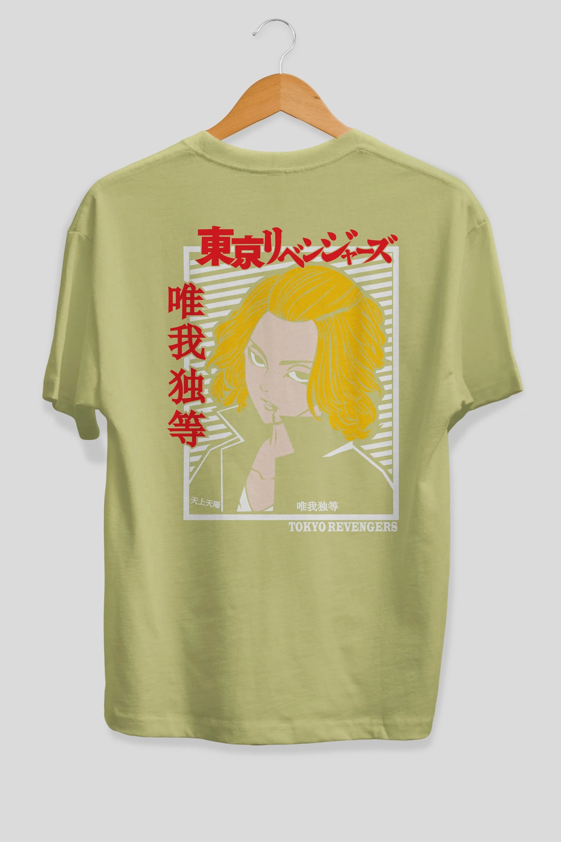 TokyoRev. M Anime Arka Baskılı Oversize t-shirt Erkek Kadın Unisex