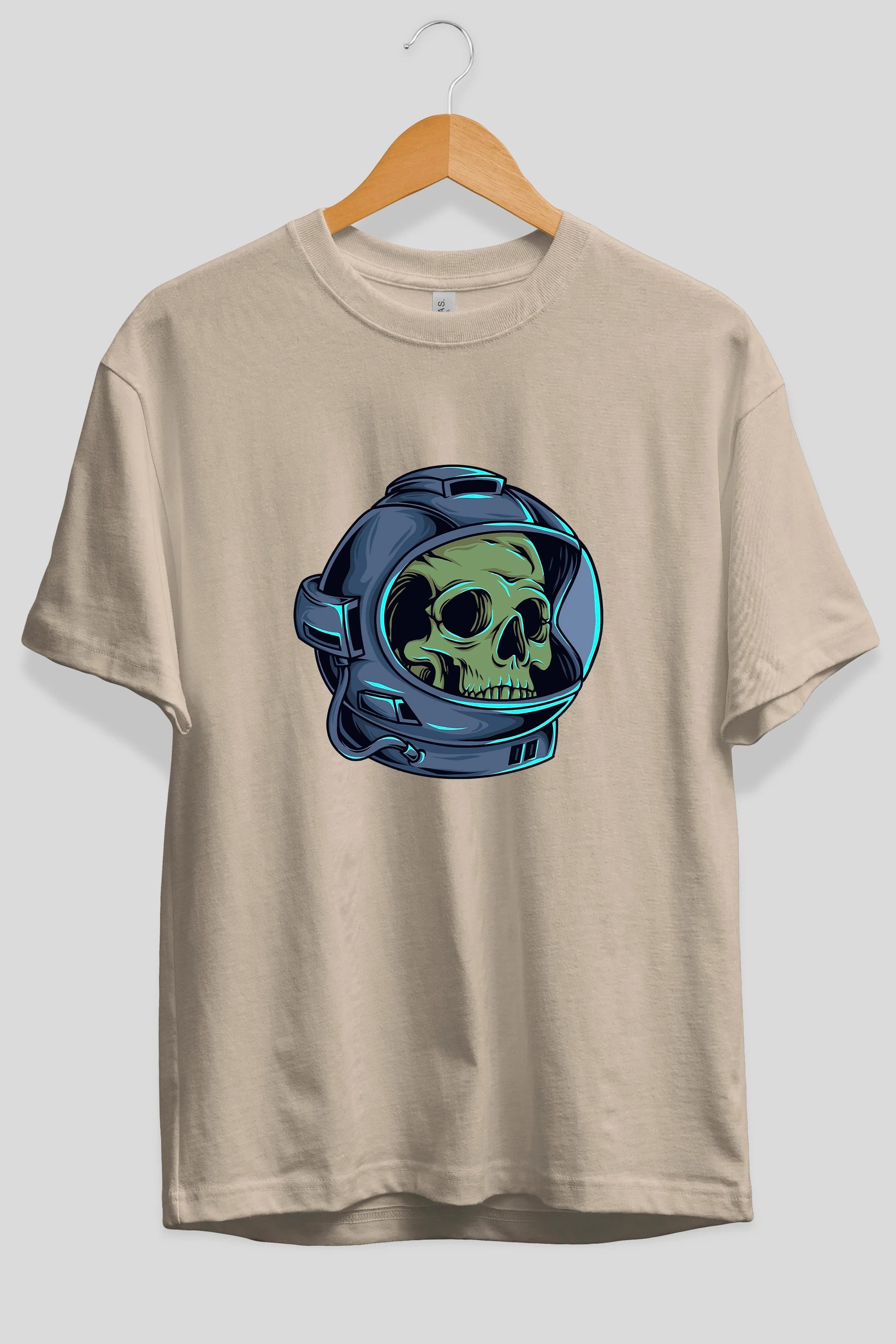 Astroskull Ön Baskılı Oversize t-shirt Erkek Kadın Unisex