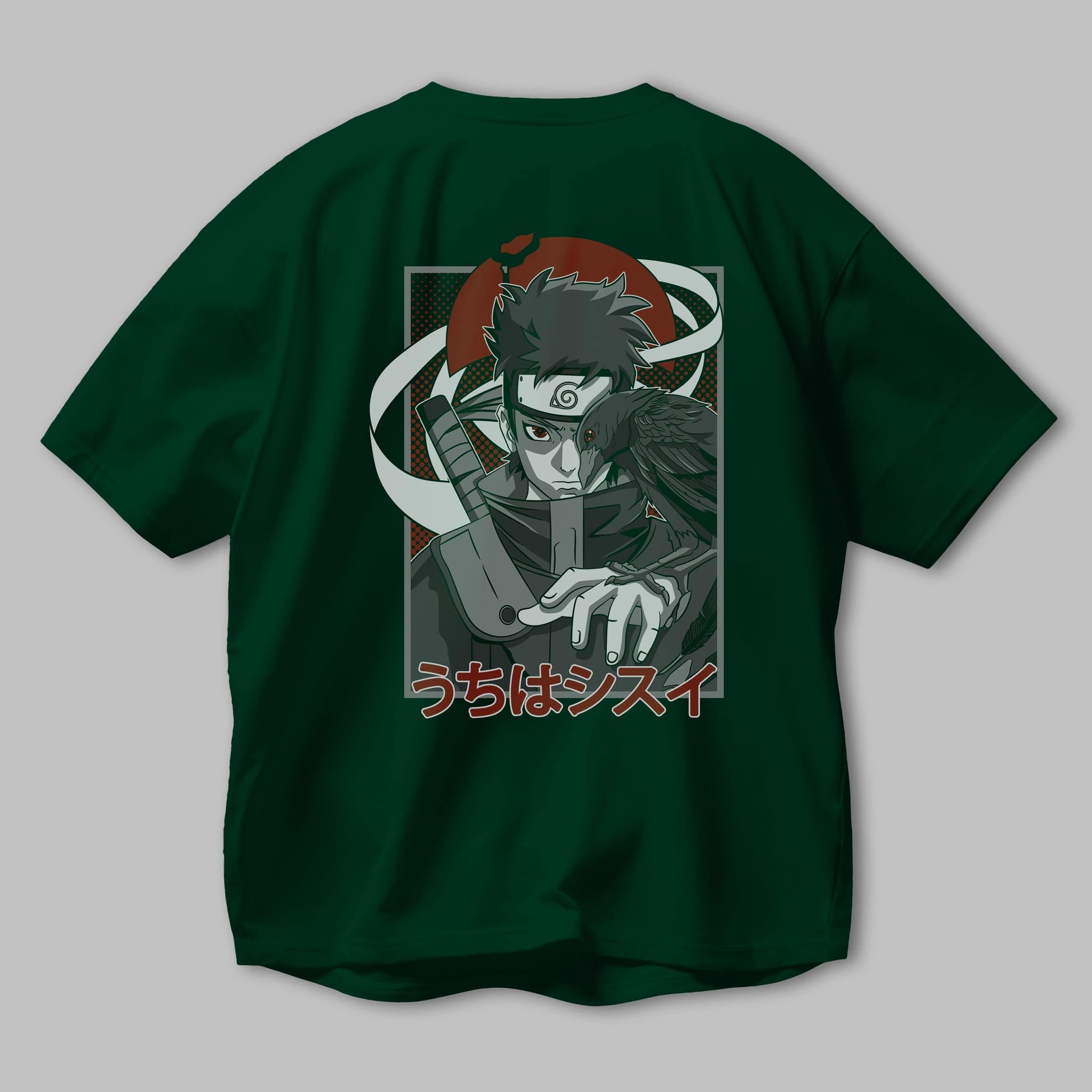 SHISUI UCHIHA NARUTO Anime Arka Baskılı Oversize t-shirt Erkek Kadın Unisex