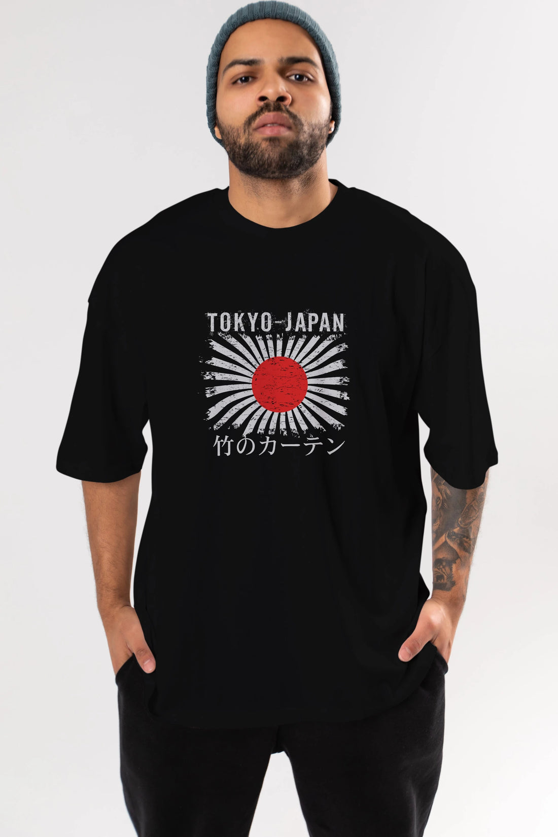 Tokyo Japan Ön Baskılı Oversize t-shirt Erkek Kadın Unisex
