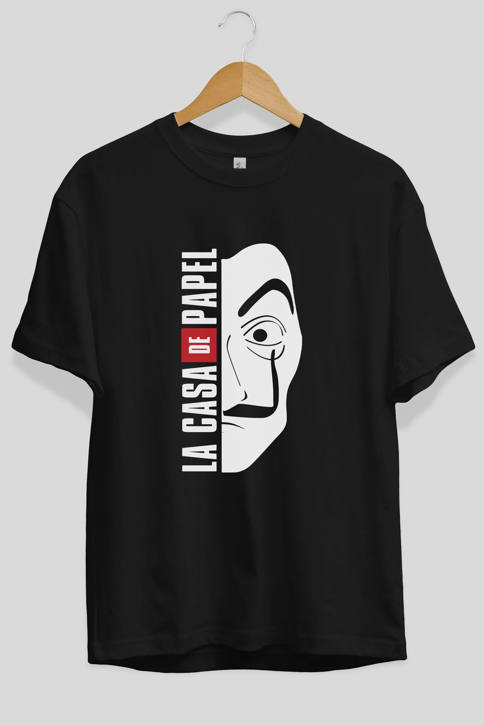 La Casa De Papel (3) Ön Baskılı Oversize t-shirt Erkek Kadın Unisex %100 Pamuk Bisiklet Yaka tişort