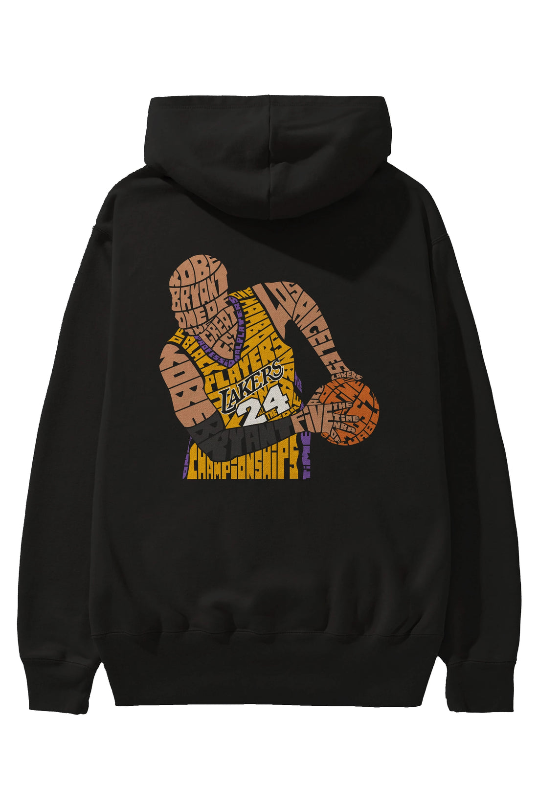 Kobe Bryant Arka Baskılı Hoodie Oversize Kapüşonlu Sweatshirt Erkek Kadın Unisex