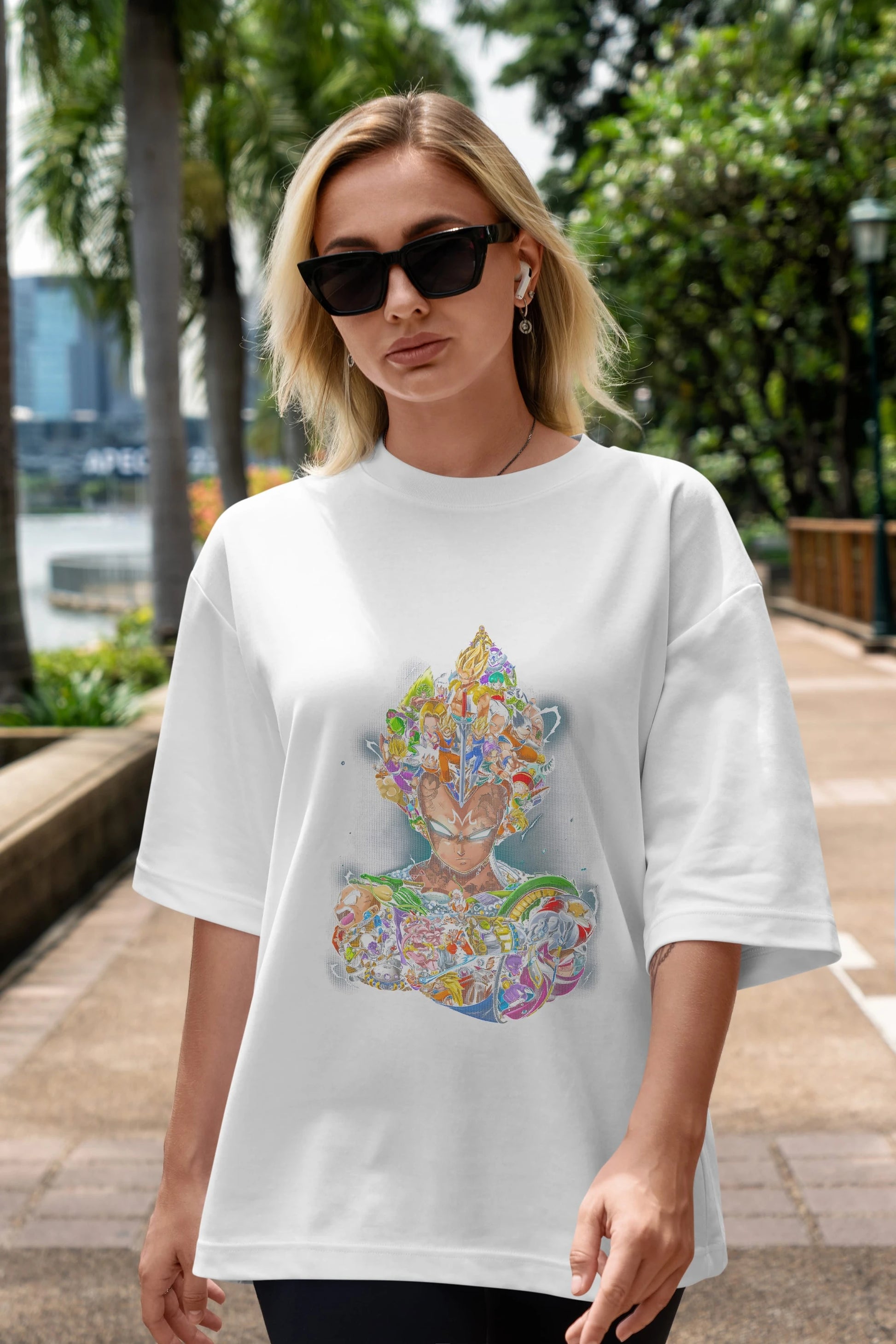 DRAGON BALL ART (3) Anime Ön Baskılı Oversize t-shirt %100 pamuk Erkek Kadın Unisex
